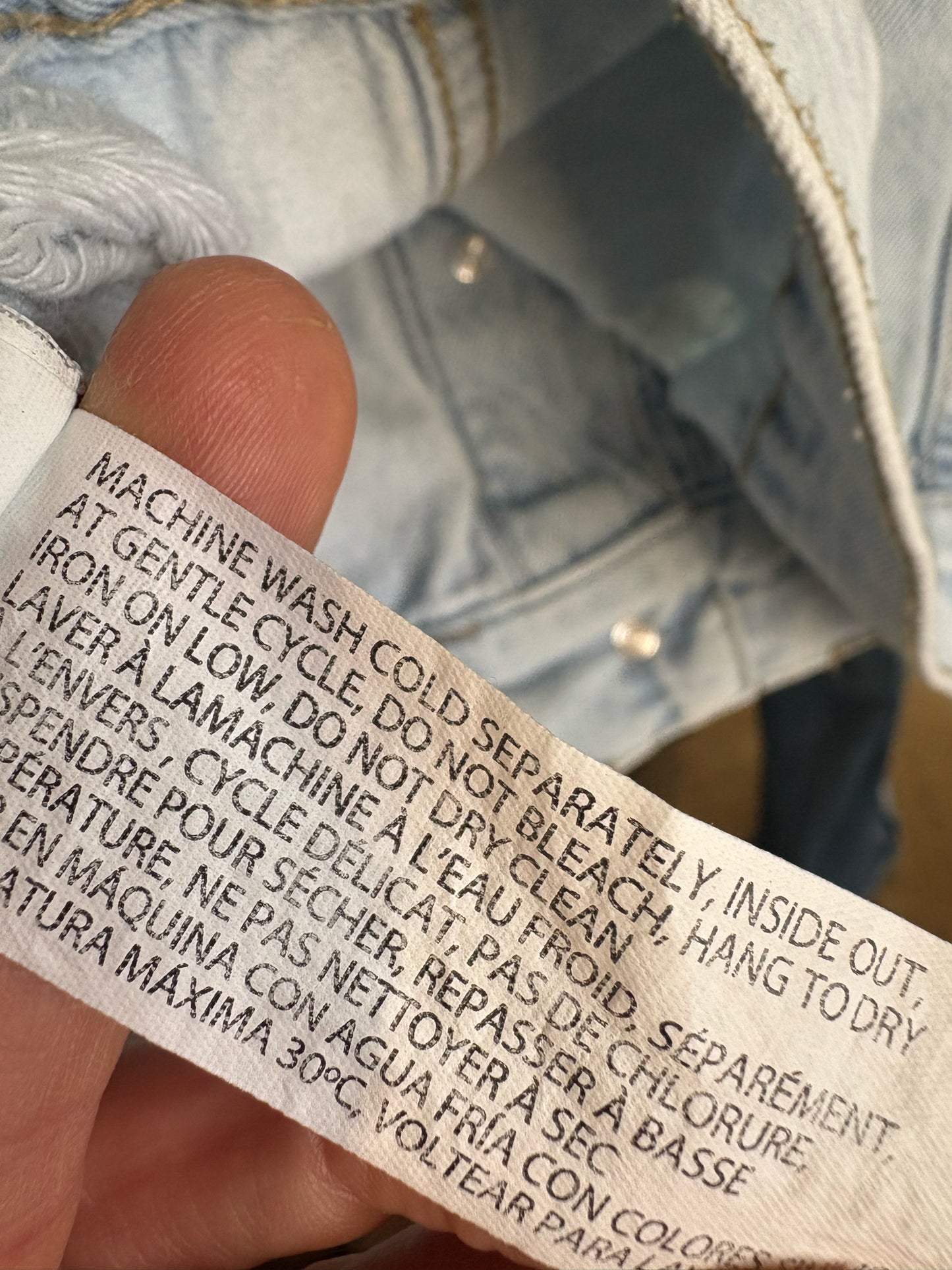 Black Tape Size S Light Wash Denim Jacket