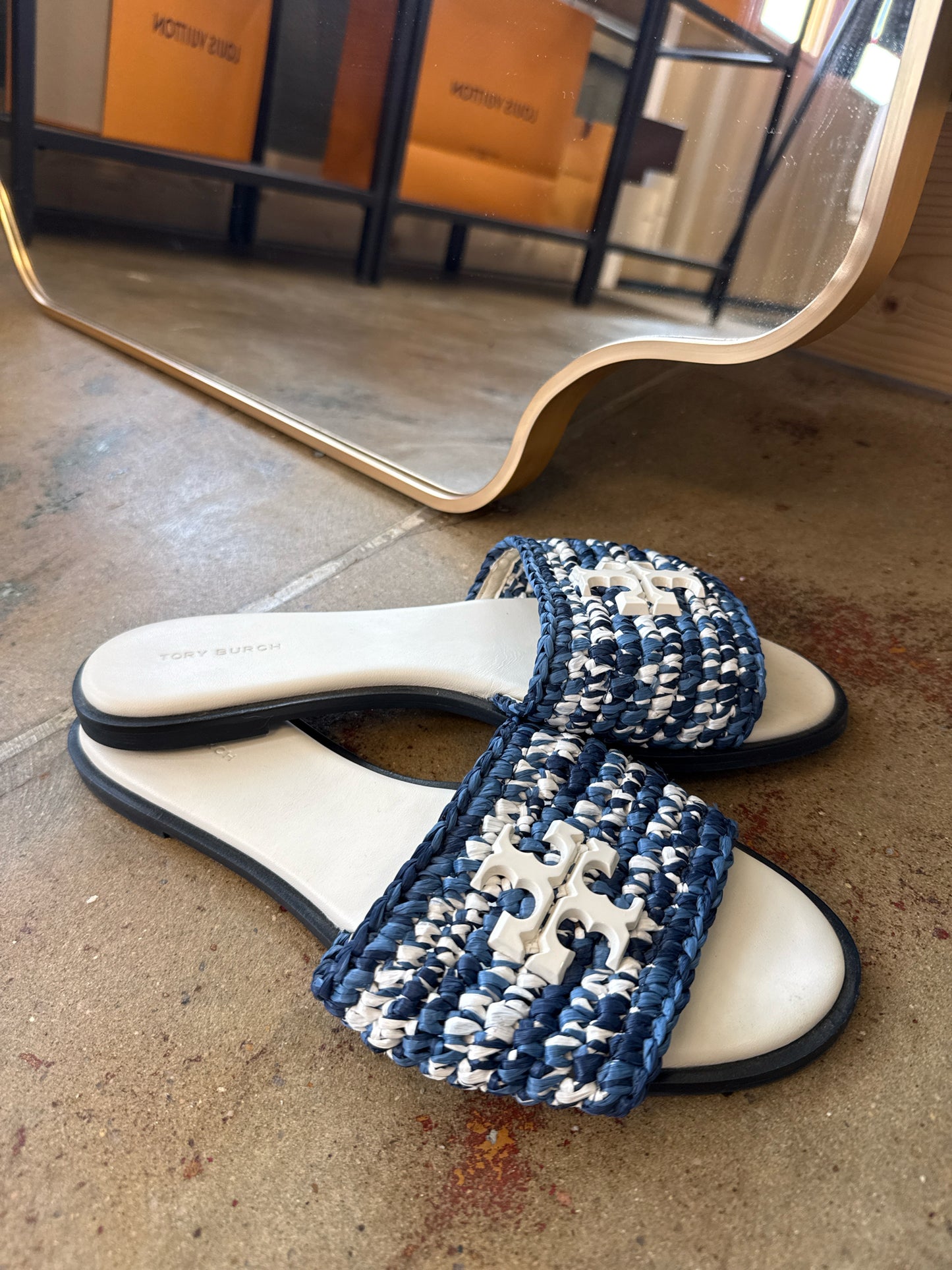 Tory Burch Shoe Size 10 Blue Sandals