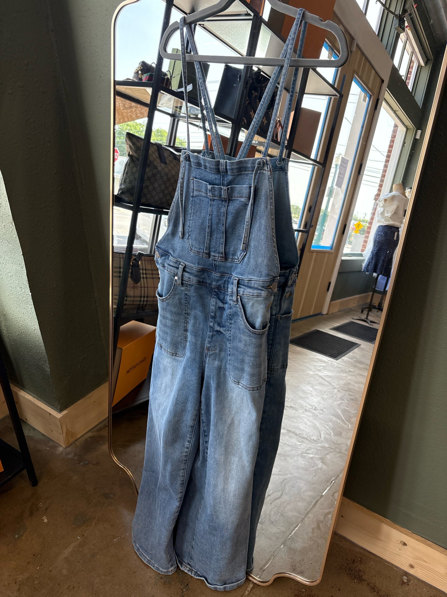 Risen Size L Denim Overalls