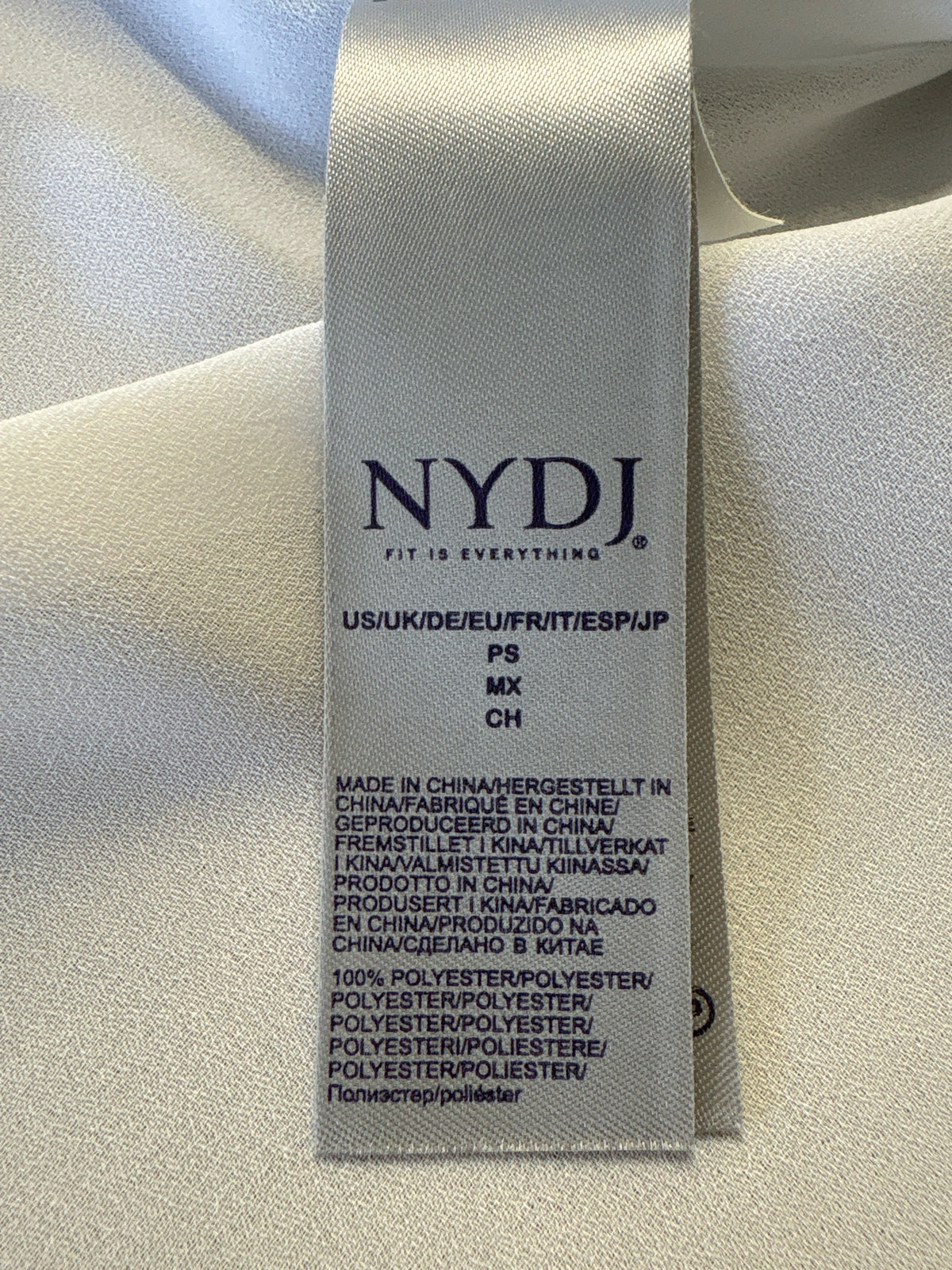 NYDJ Size PS White Top