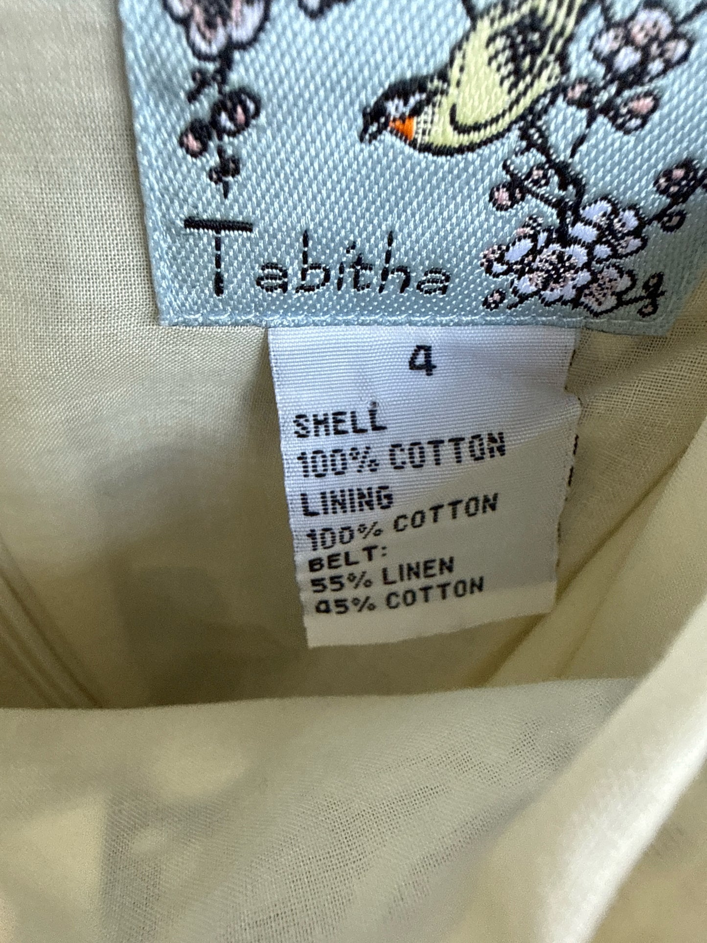 Tabitha Size 4 Blue/Cream Dress