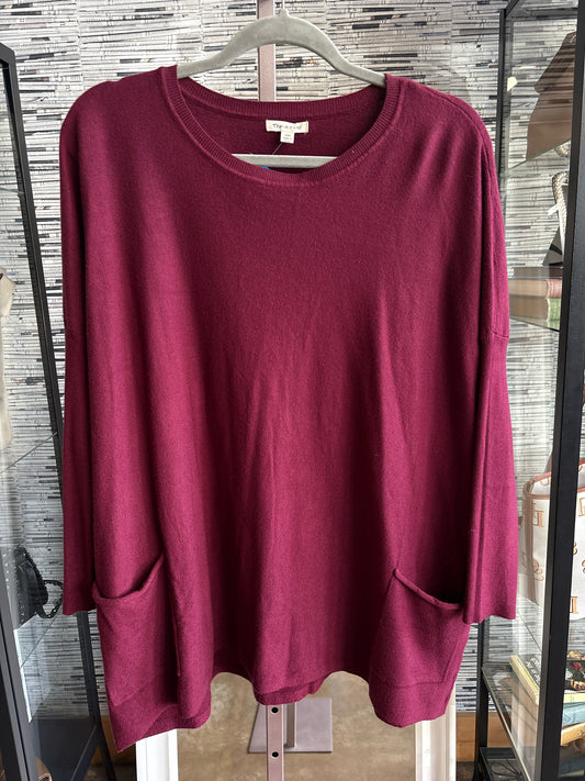 tea n rose Size S/M burgandy Sweater