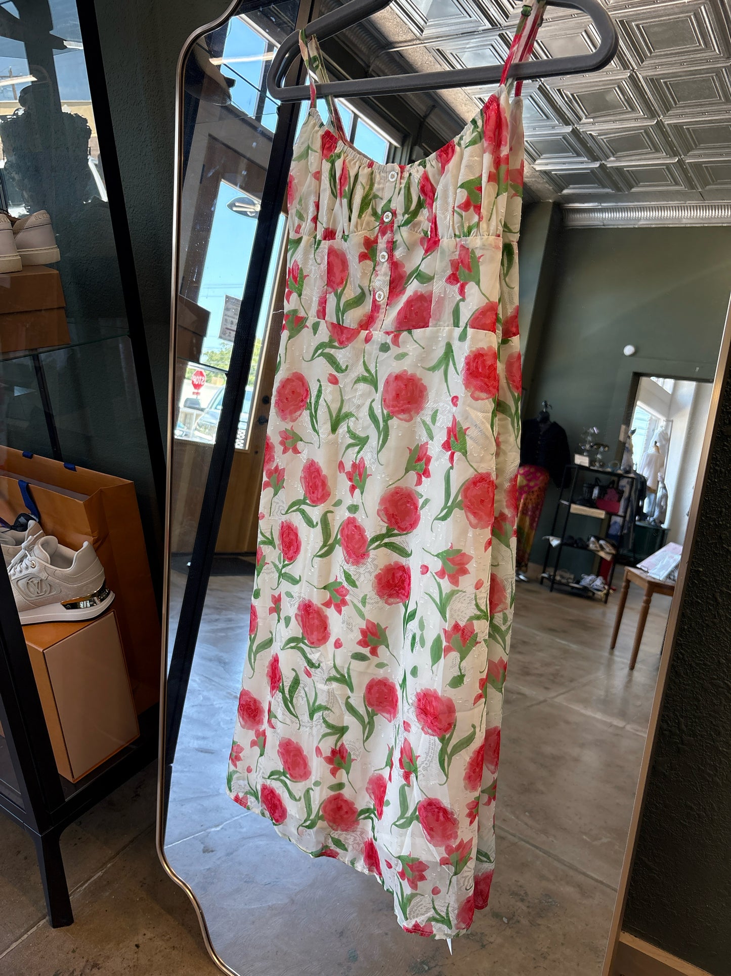 Commense Size S cream print Dress