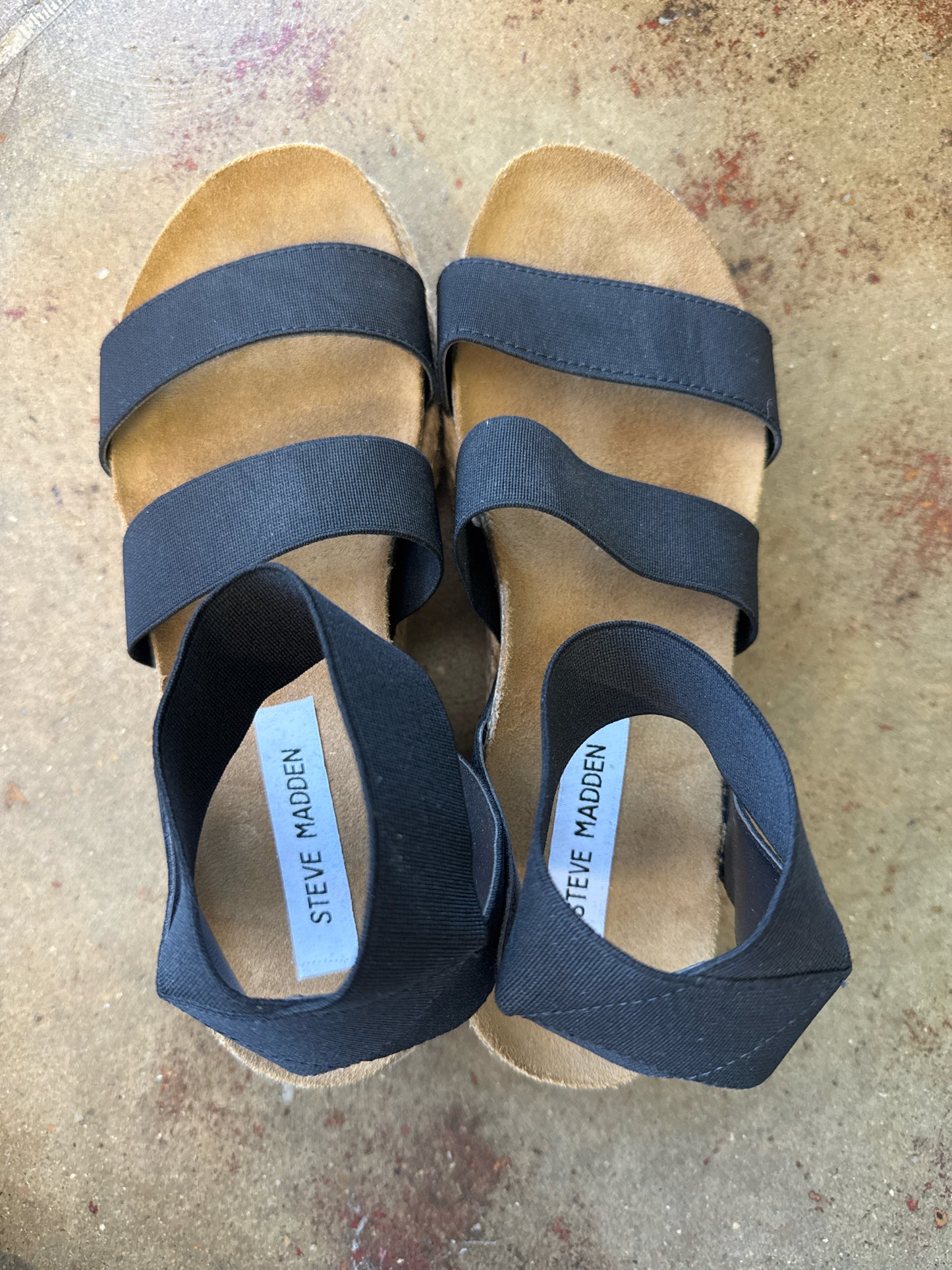Steve Madden Shoe Size 8 Black Sandals