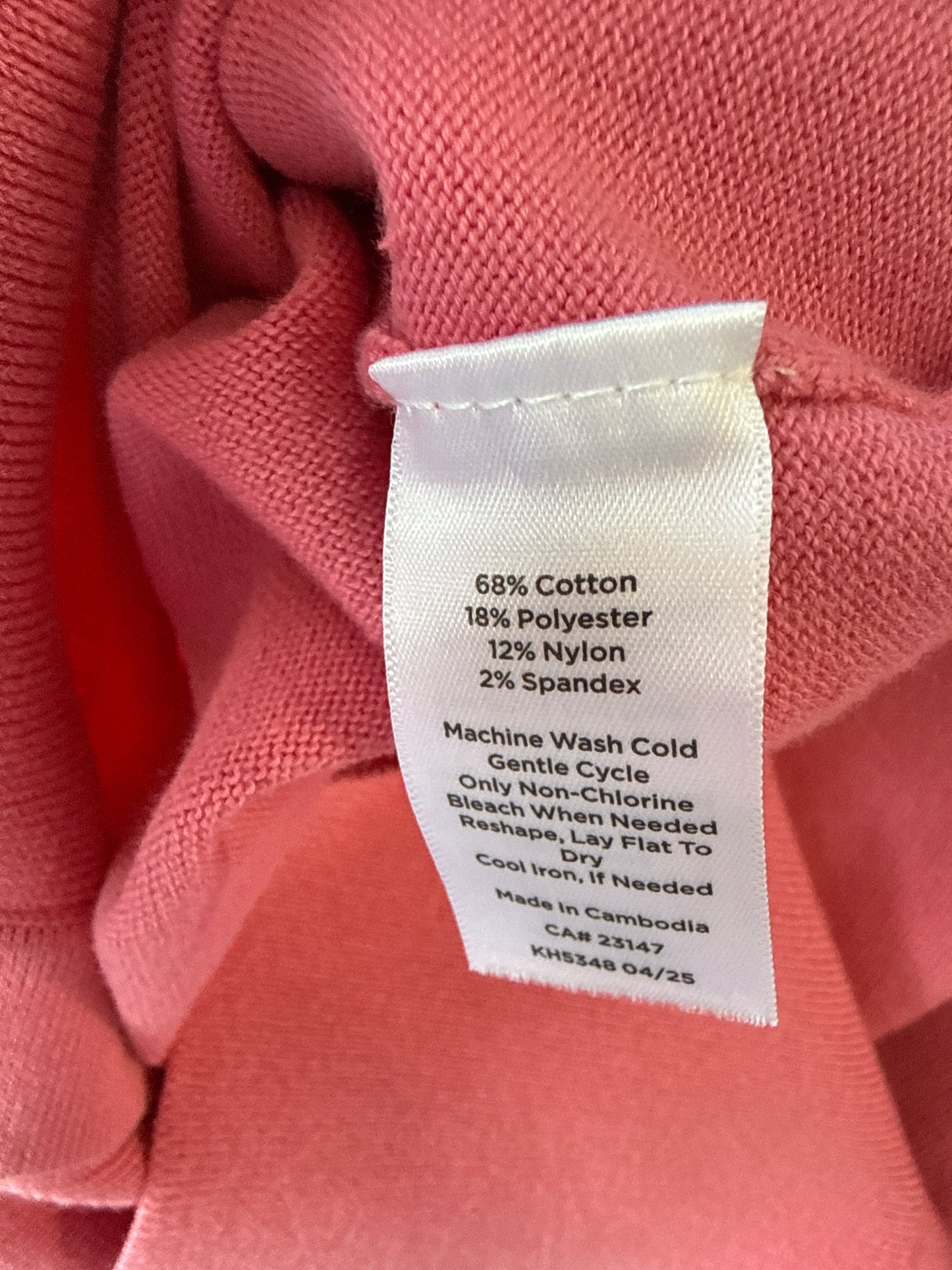 TALBOTS Size S Pink Sweater