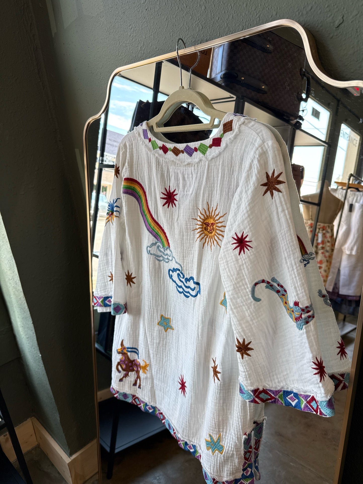 Johnny Was Size XS white/multi Top