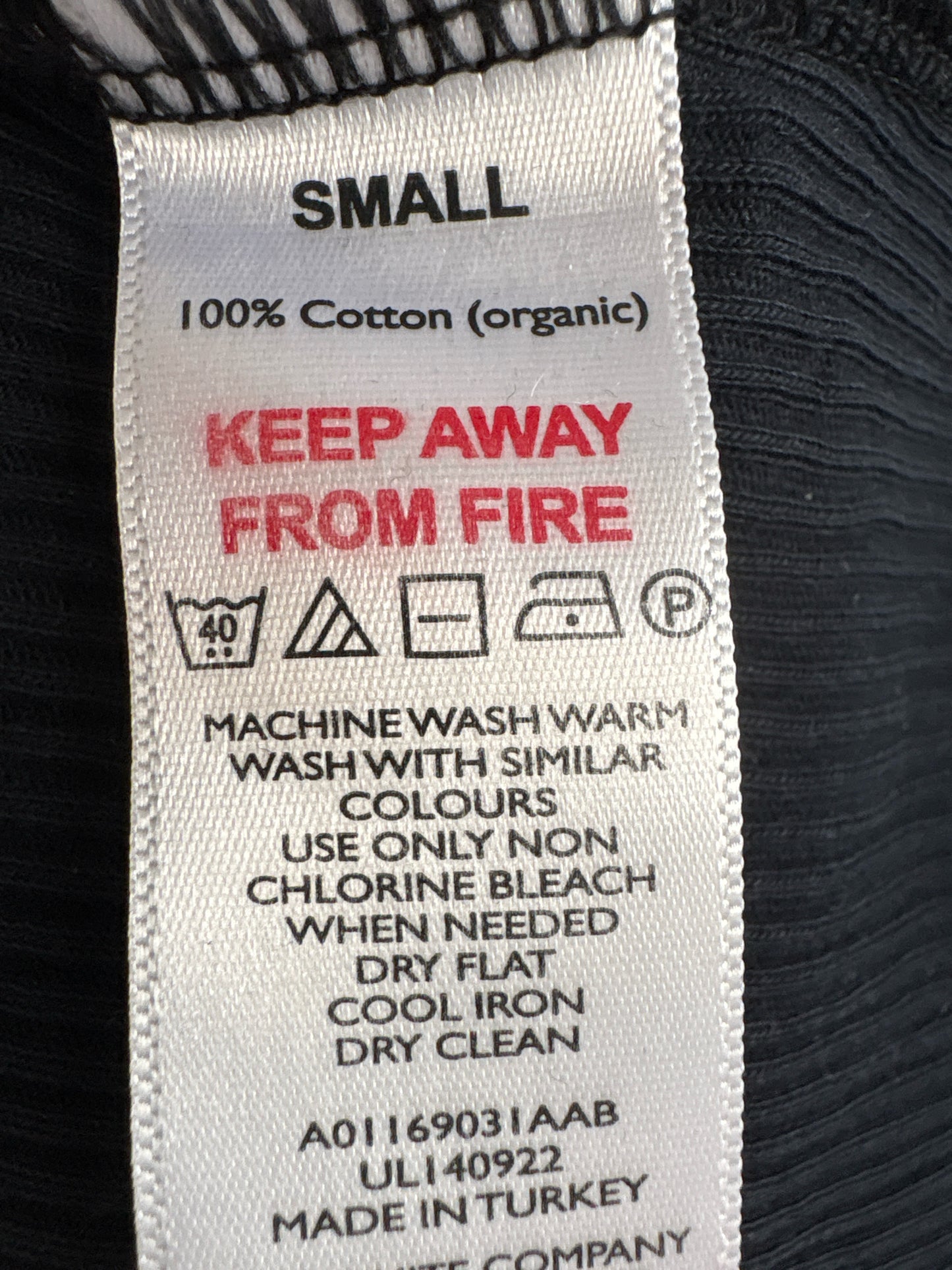 The White Company Size S Black tank Top