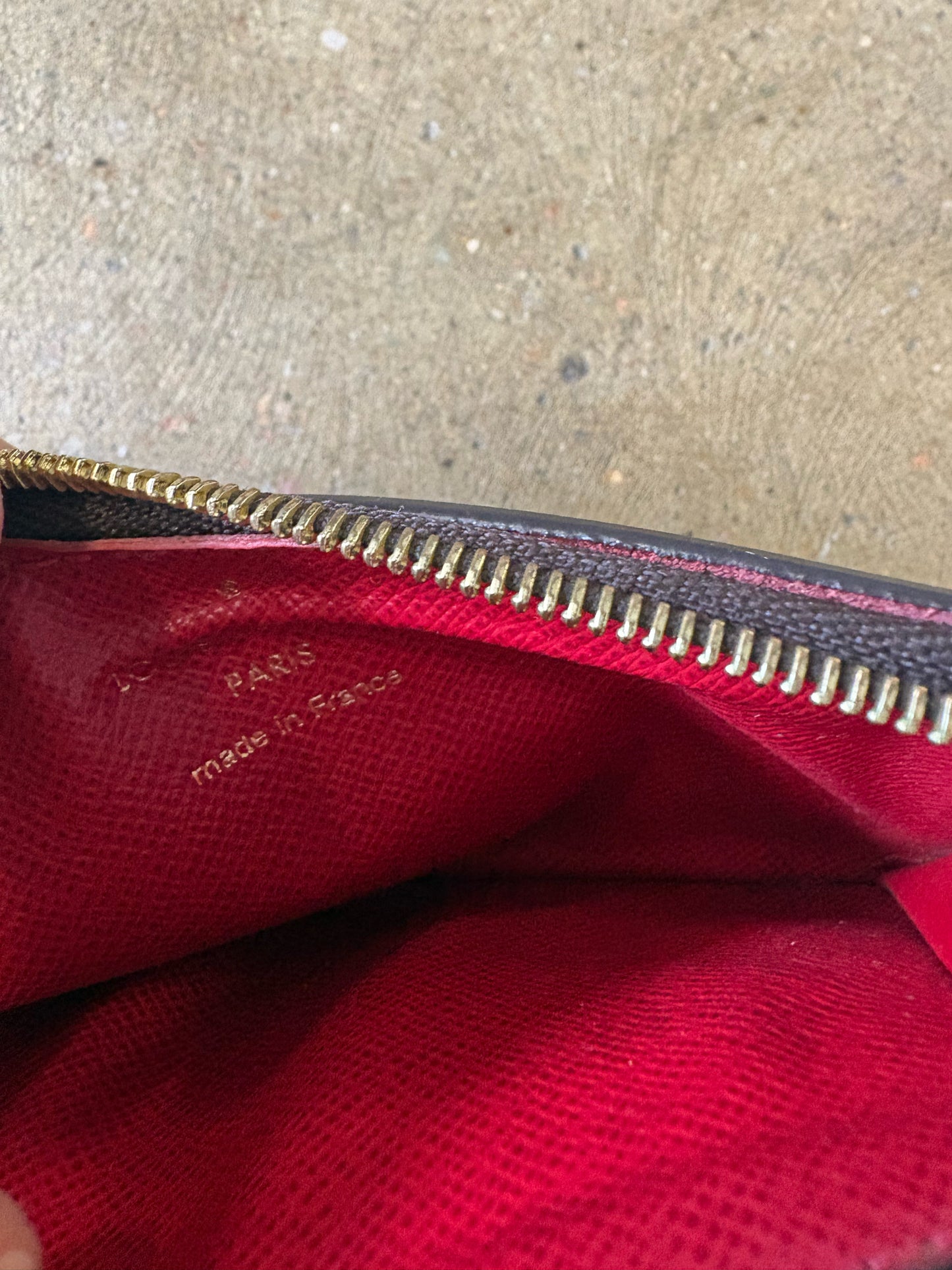 Louis Vuitton Brown Damier Wallet/Wristlet