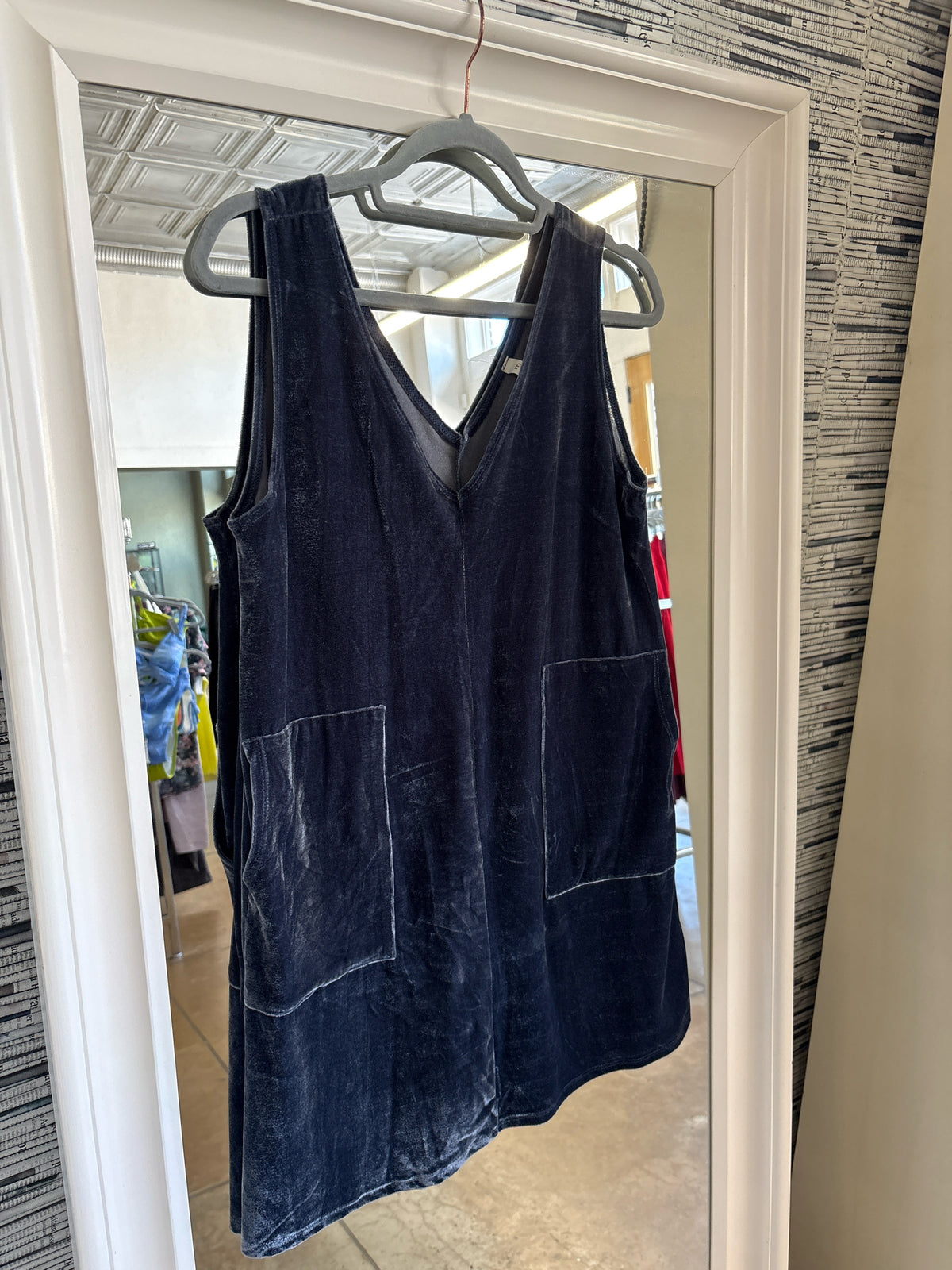 MTS Size S Blue velvet Dress