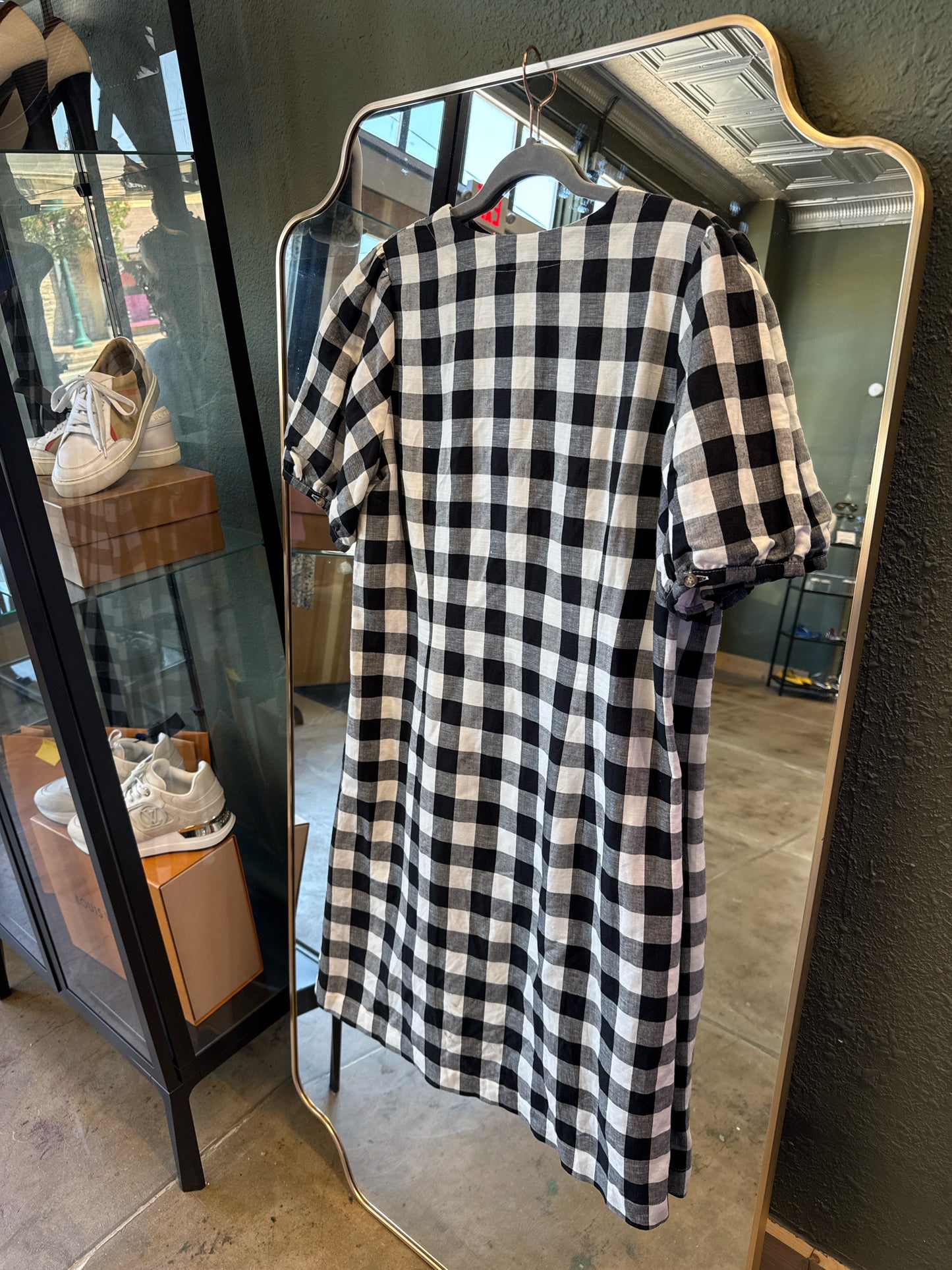 LOFT Size 12 Black/White Dress
