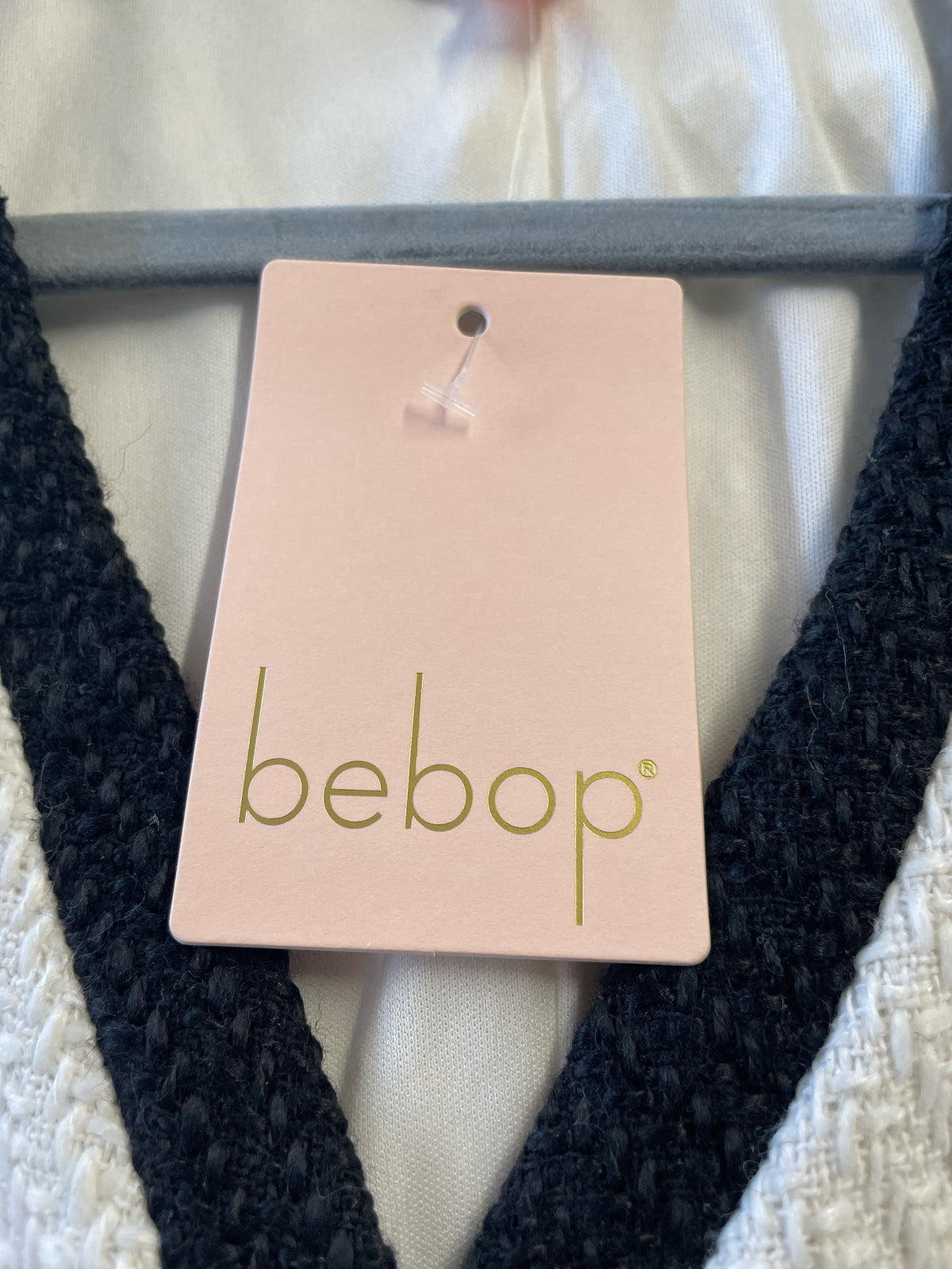 BeBop Size XS White + Black Dress