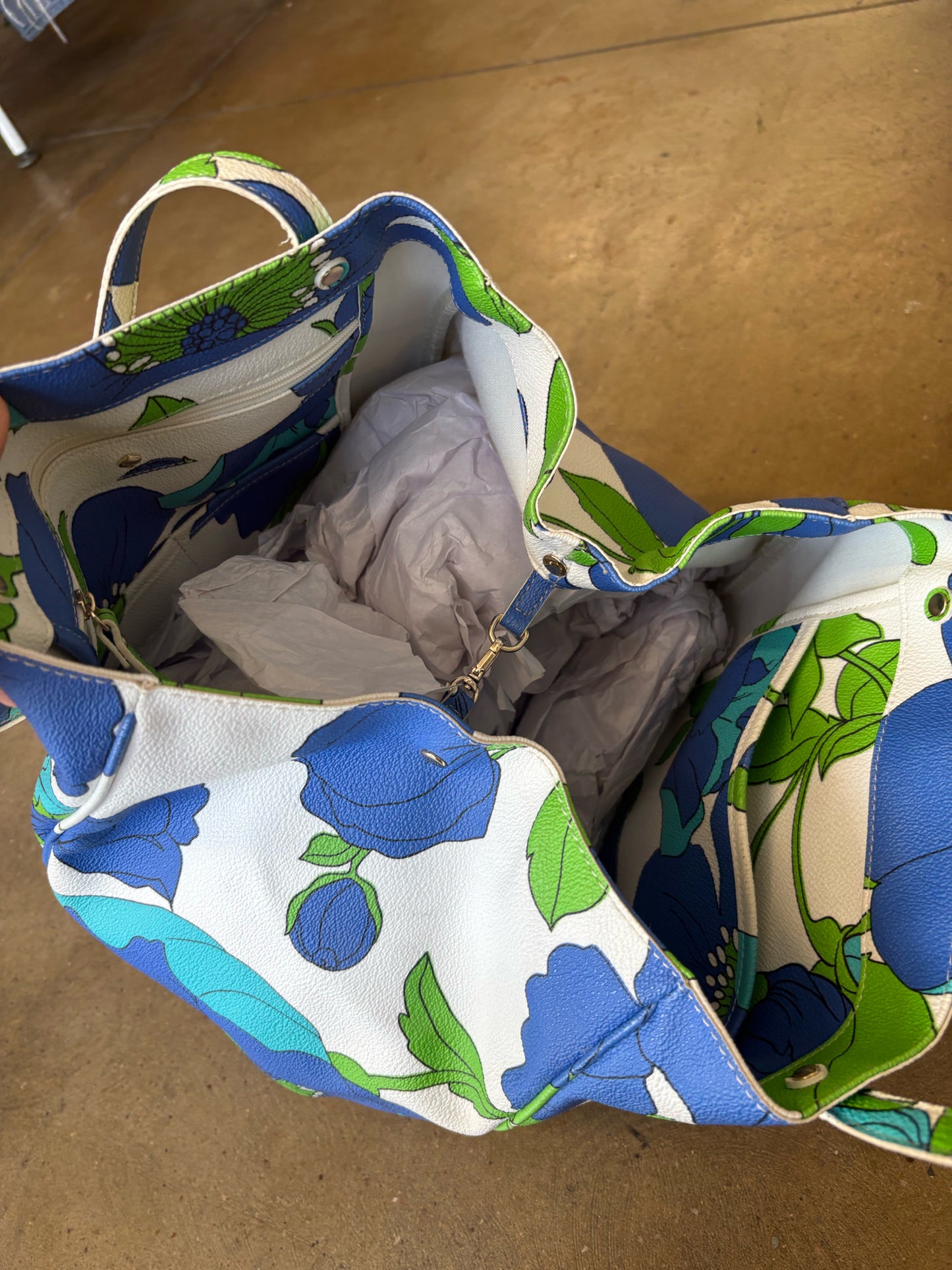 Kate Spade Blue/Green/White Bag