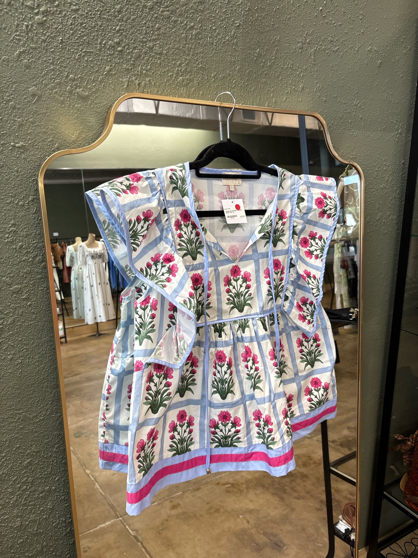 entro Size L Blue/Pink Top