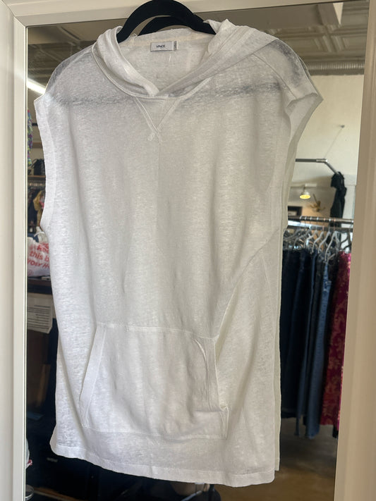 Vince. Size XS White sheer Top