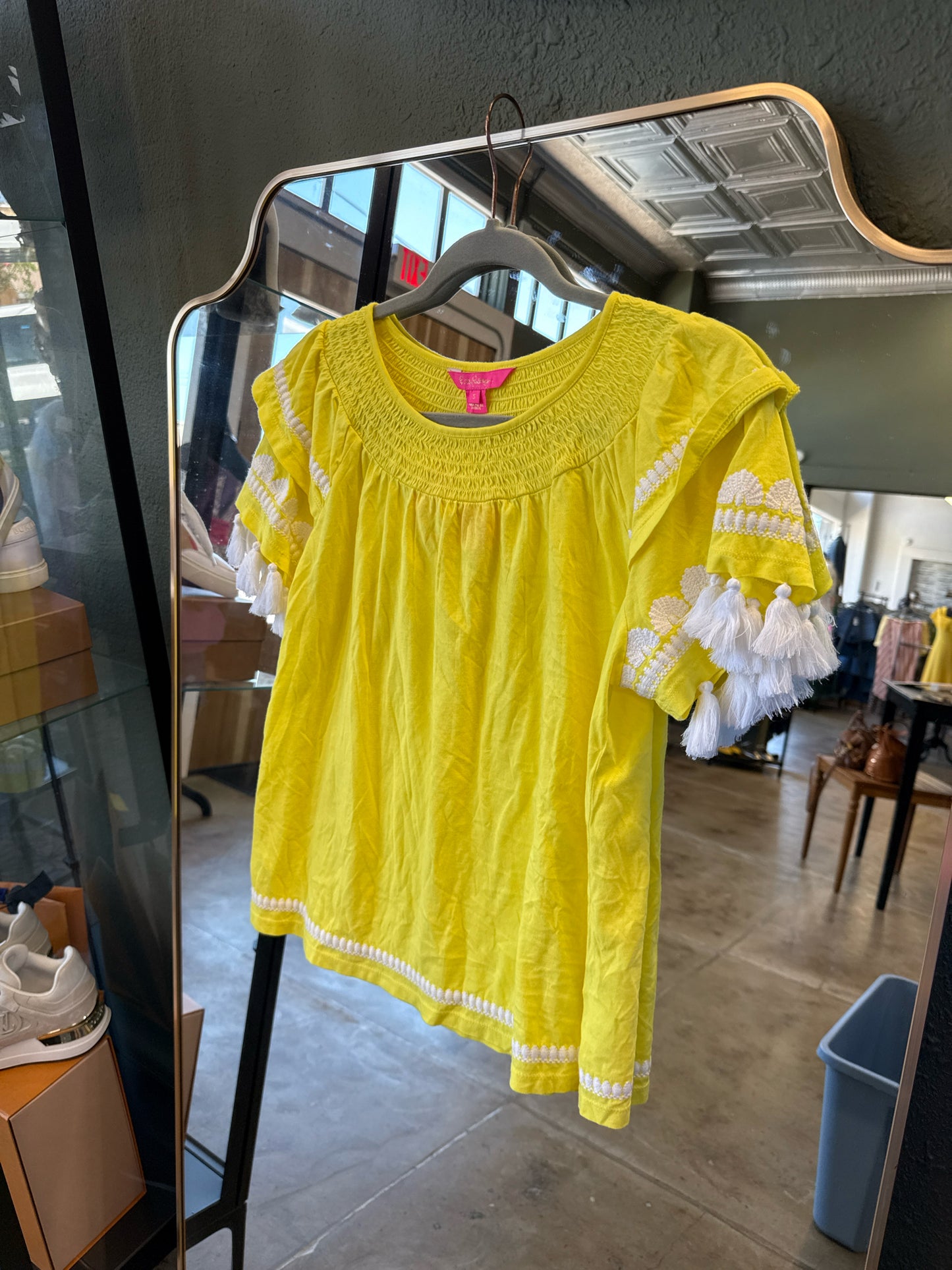 Lilly Pulitzer Size S Yellow Top