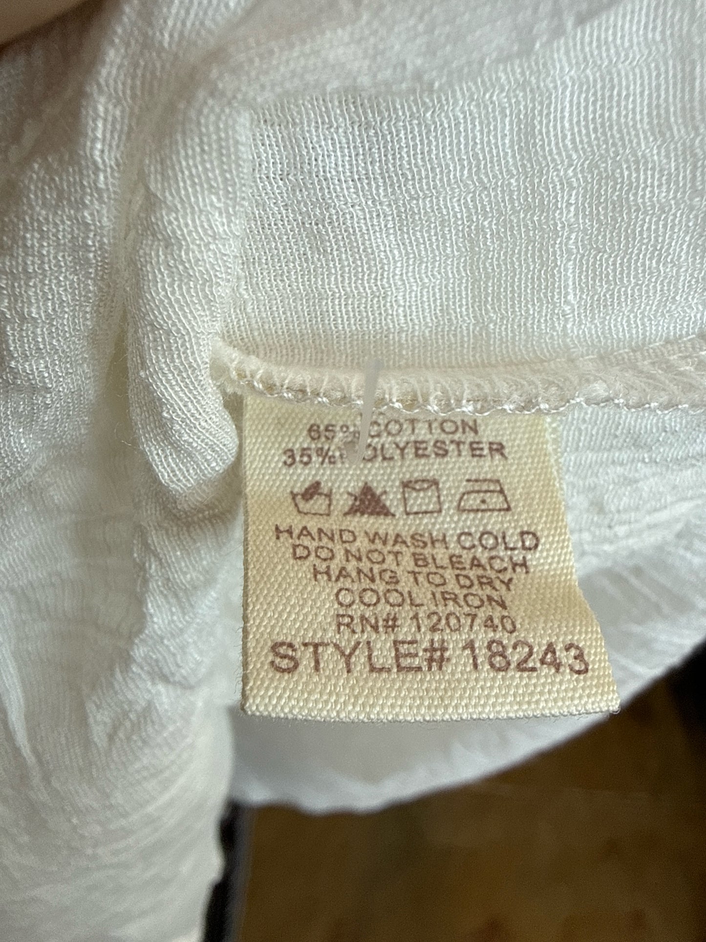 Mystree Size S White Top