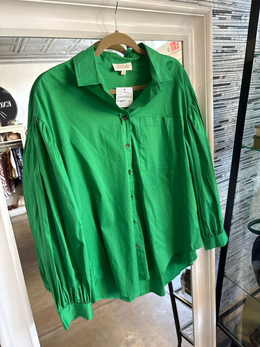 Listicle Bright Green Top