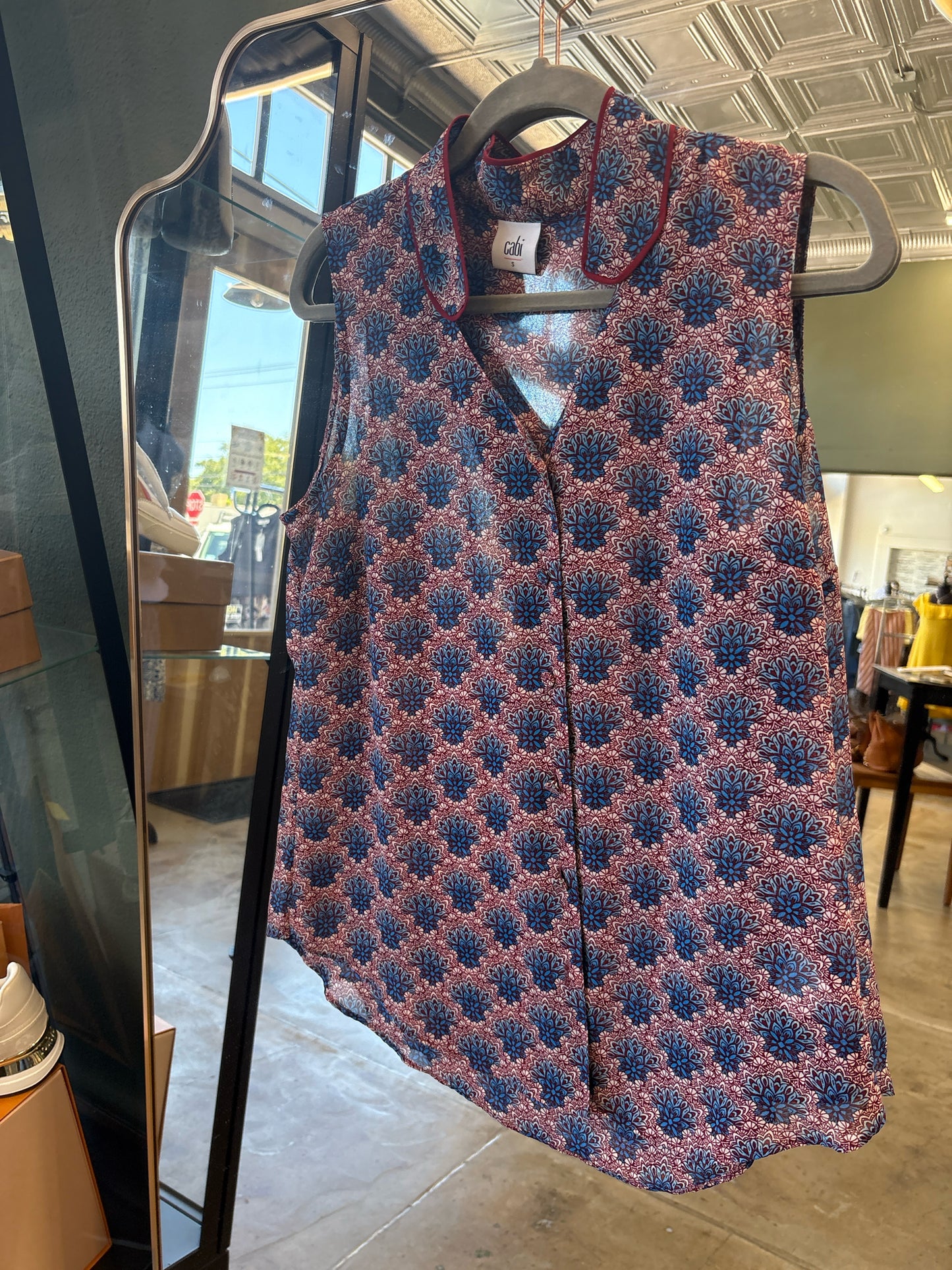 Cabi Size S blue + multi Top