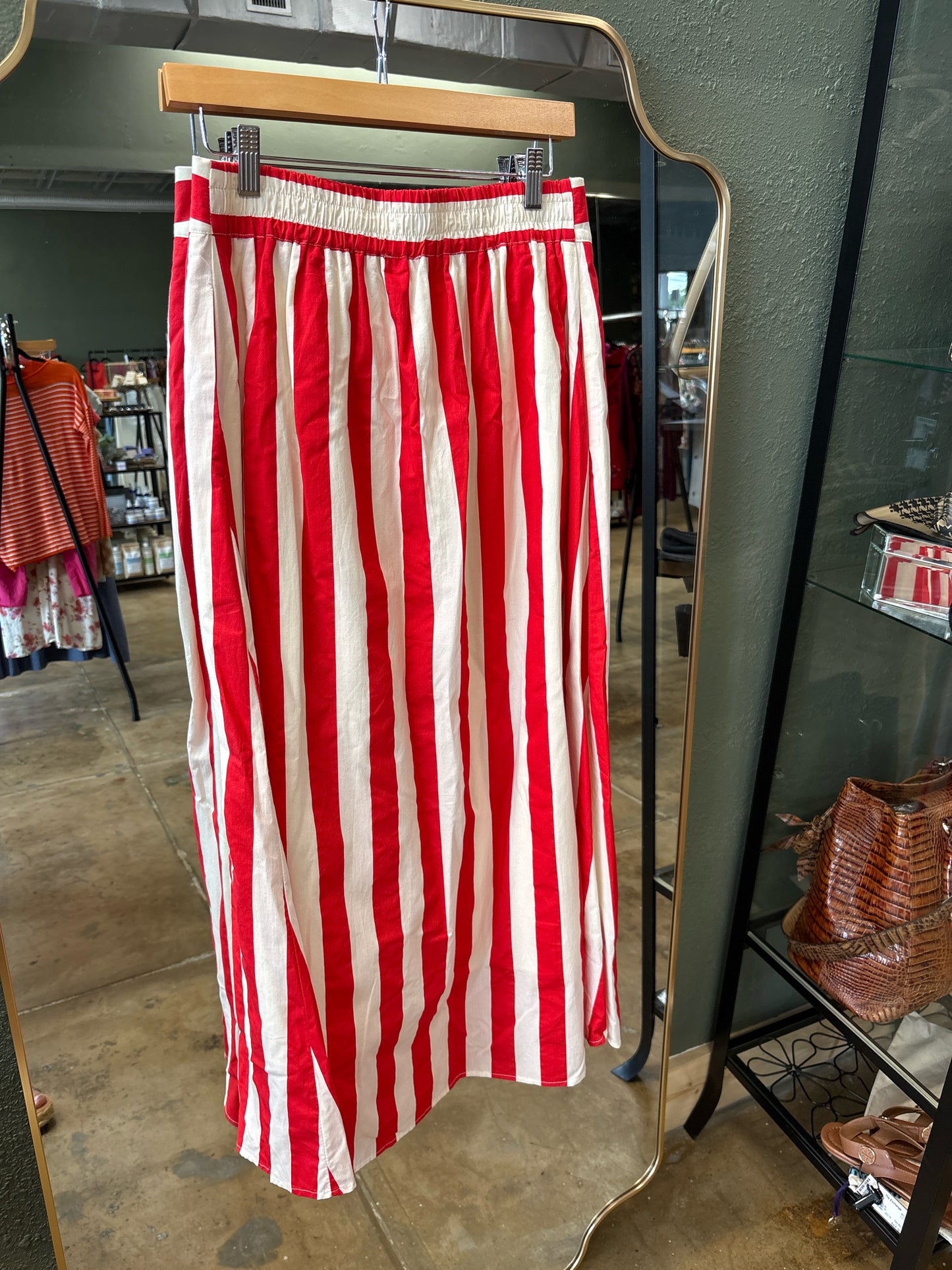 Jodifl Size Sm Cream/Red Skirt