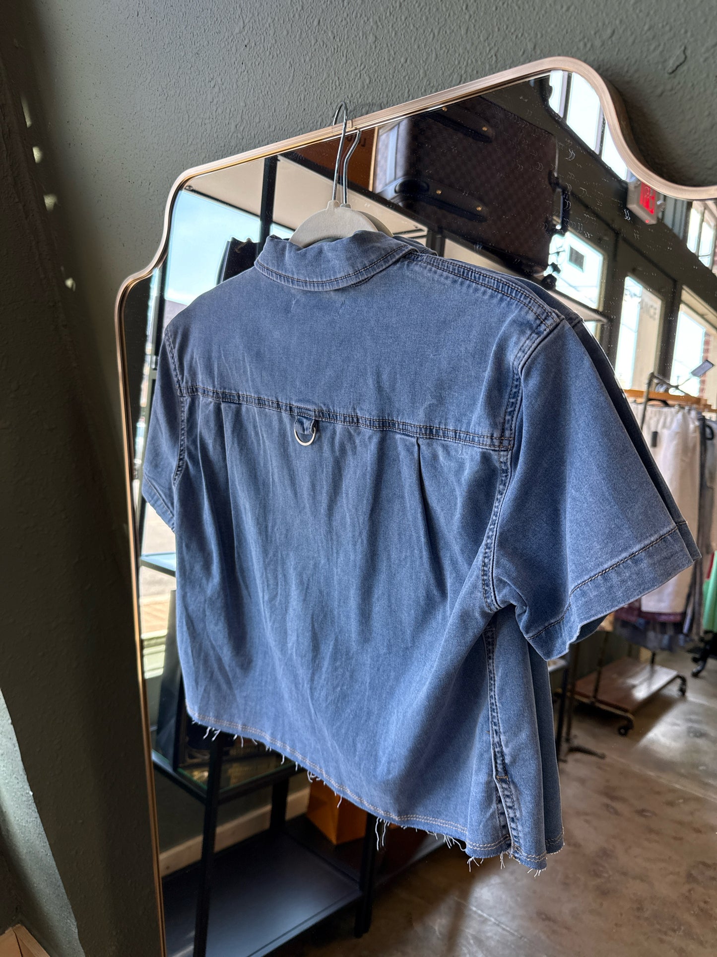 Charlie Size XS Denim Top