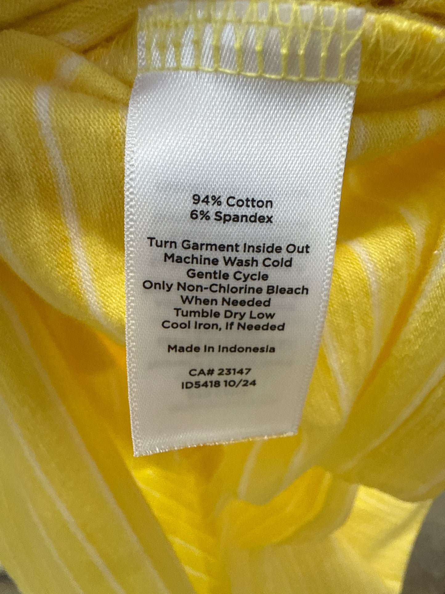 T by Talbots Size S Yellow Top