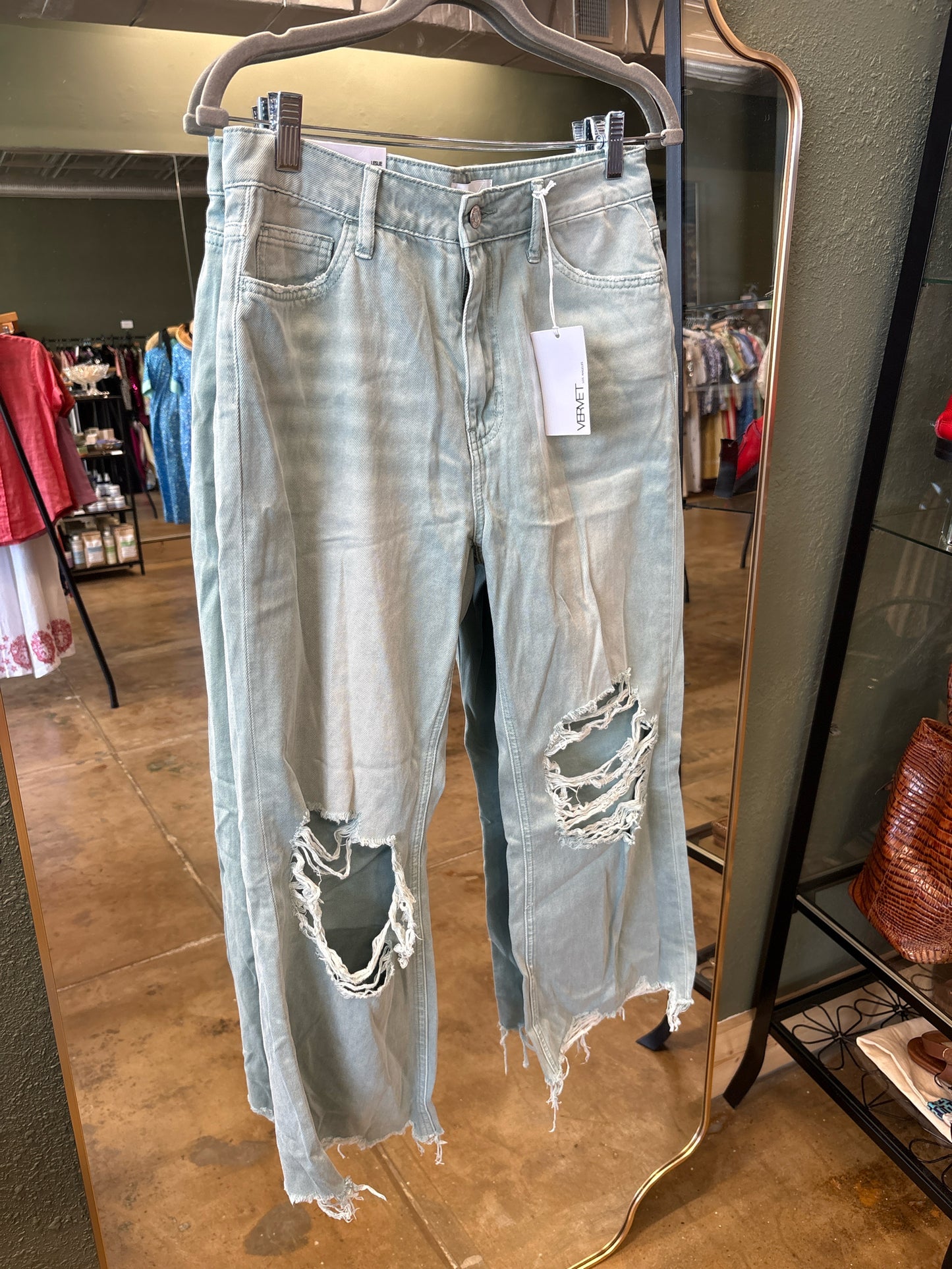 VERVET Size 28 Blue/Green Jeans