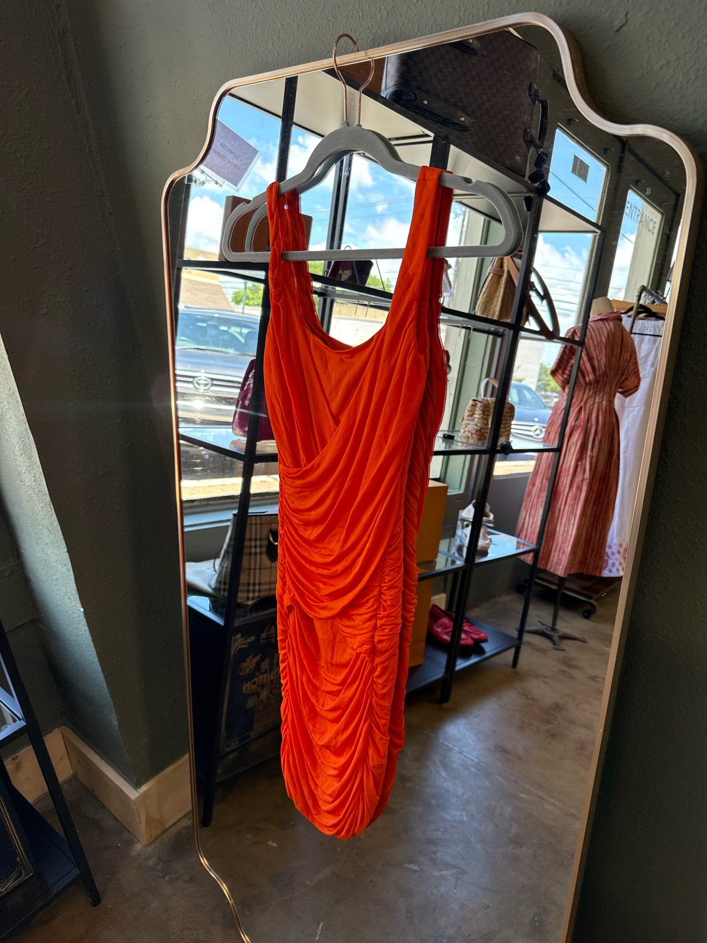 ROBERTO CAVALLI Size 36 Orange Dress
