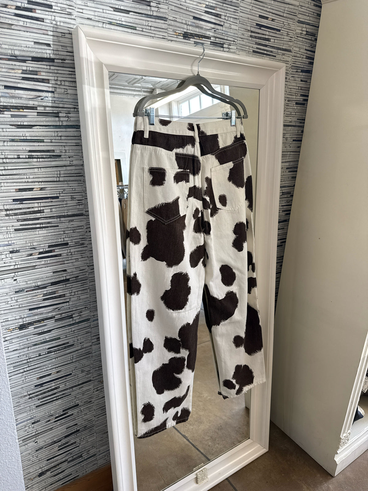 SNDYS. everyday Size M White/Brown Pants