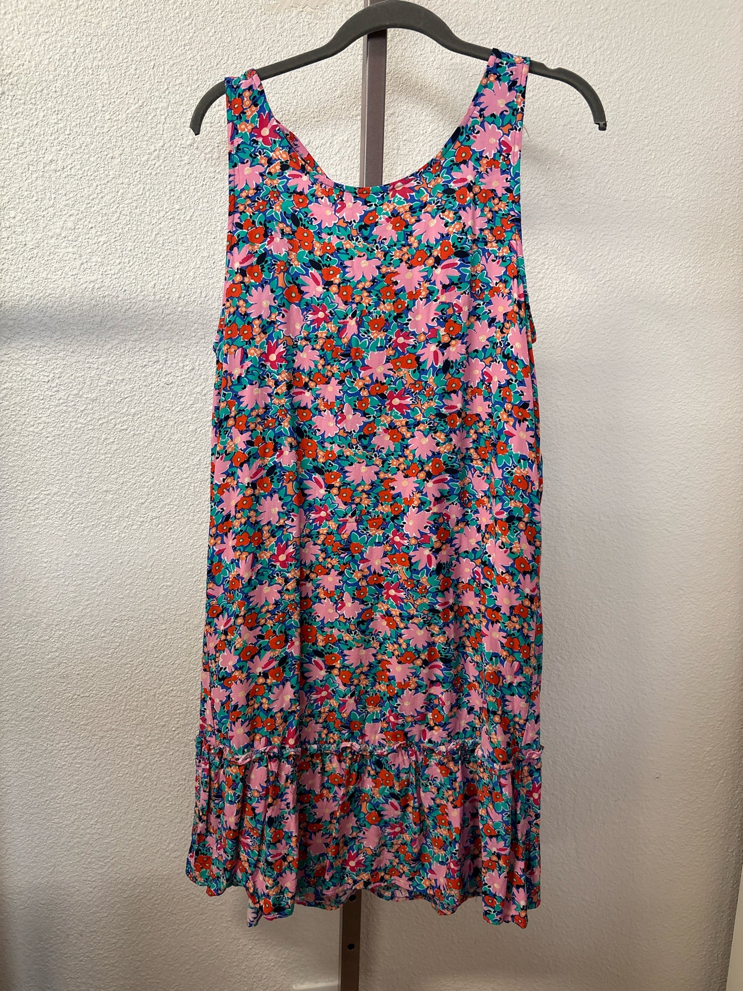LOFT Size M Pink/multi Floral Dress