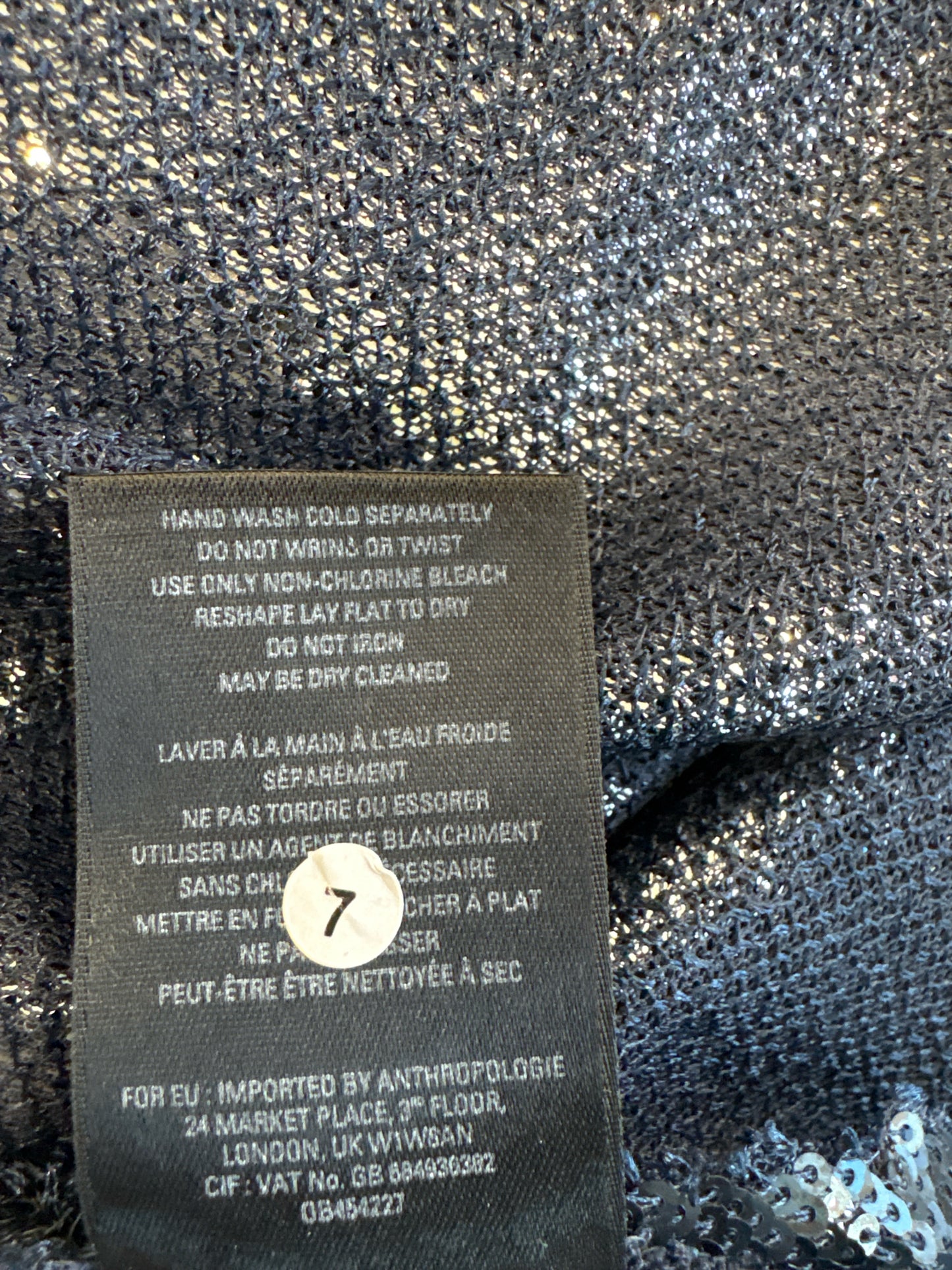 Moulinette Soeurs Size M Blue Sequin Dress