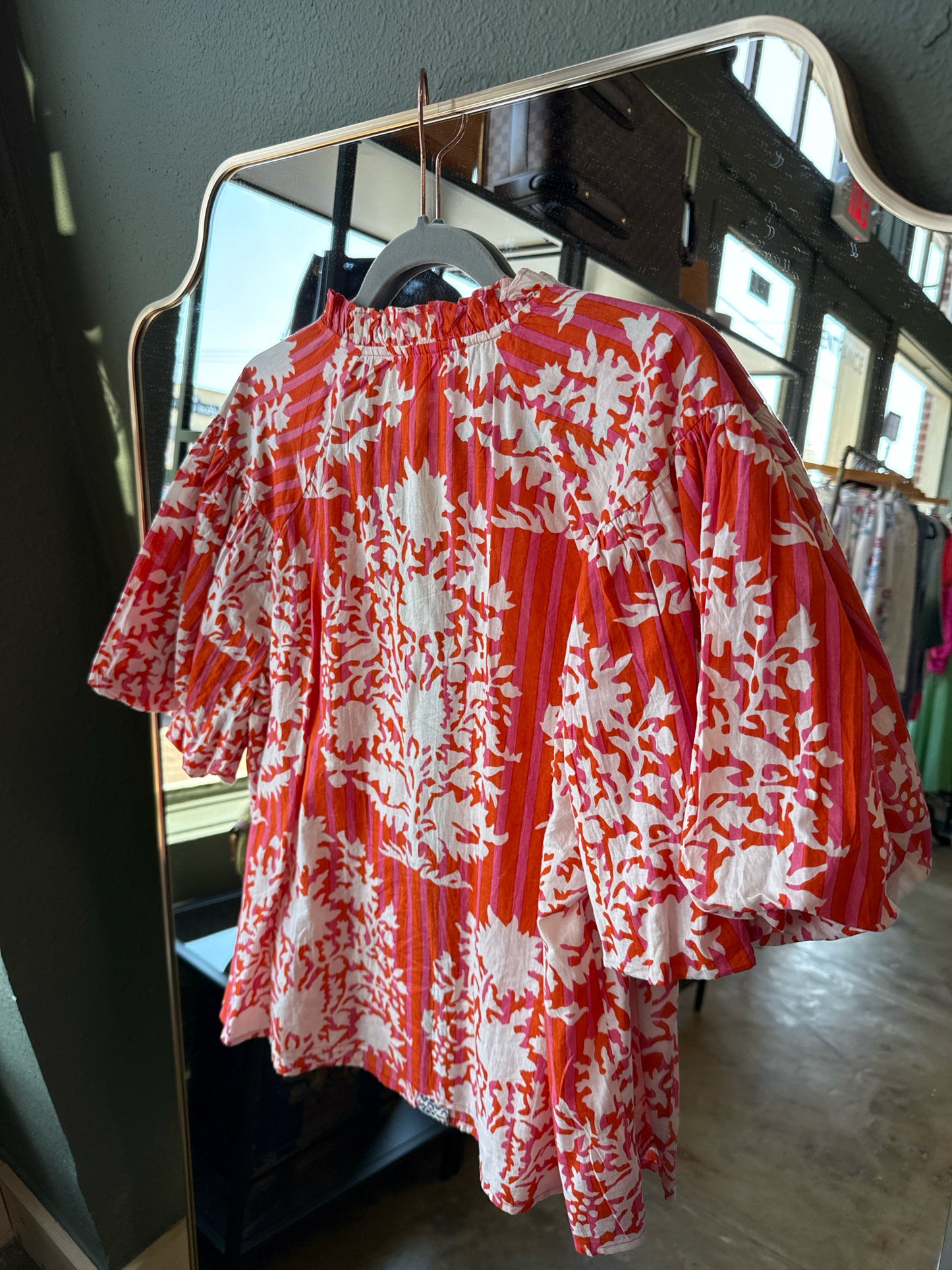 THML Size M Orange/Pink Top