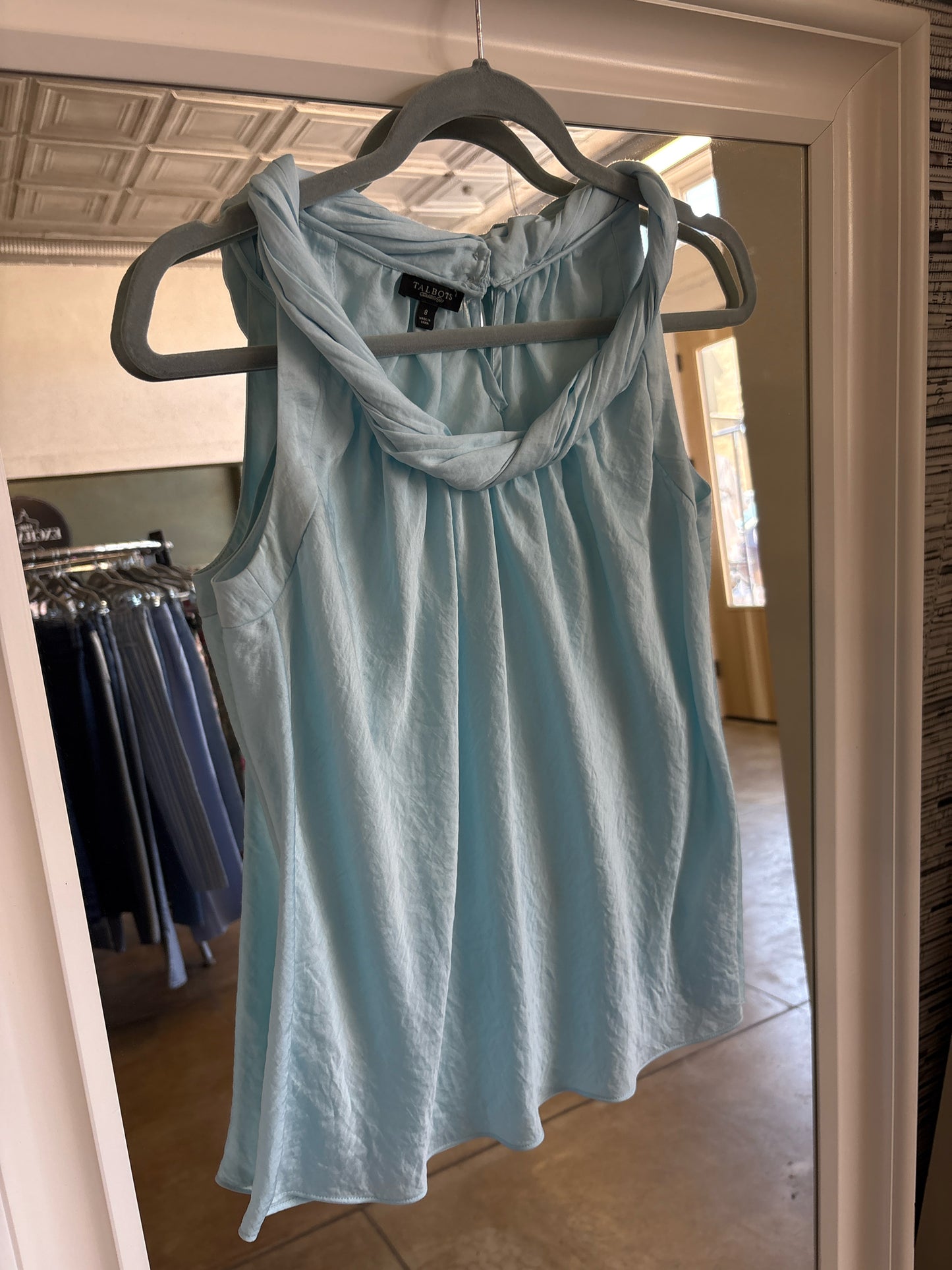 TALBOTS Size S Blue Top