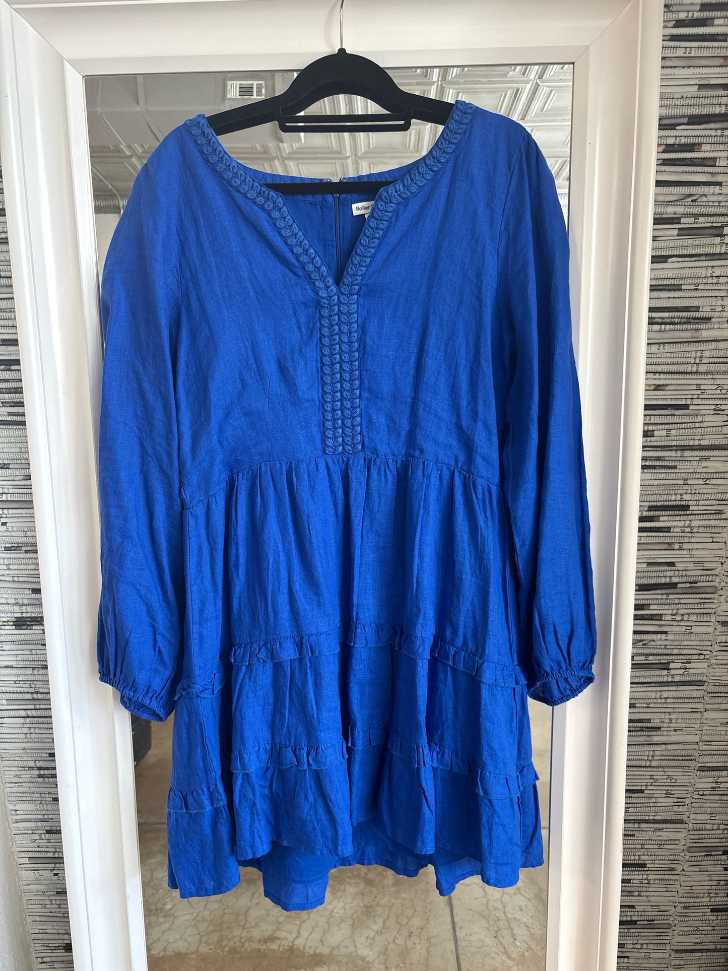 ROLLER RABBIT Size L Blue Dress