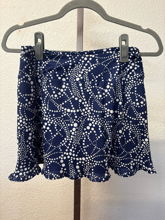 Gottex Size S Navy/White spotted print Skort