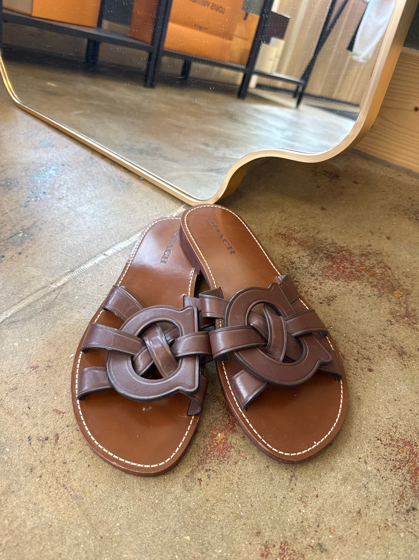 COACH Shoe Size 9.5 Brown Sandals