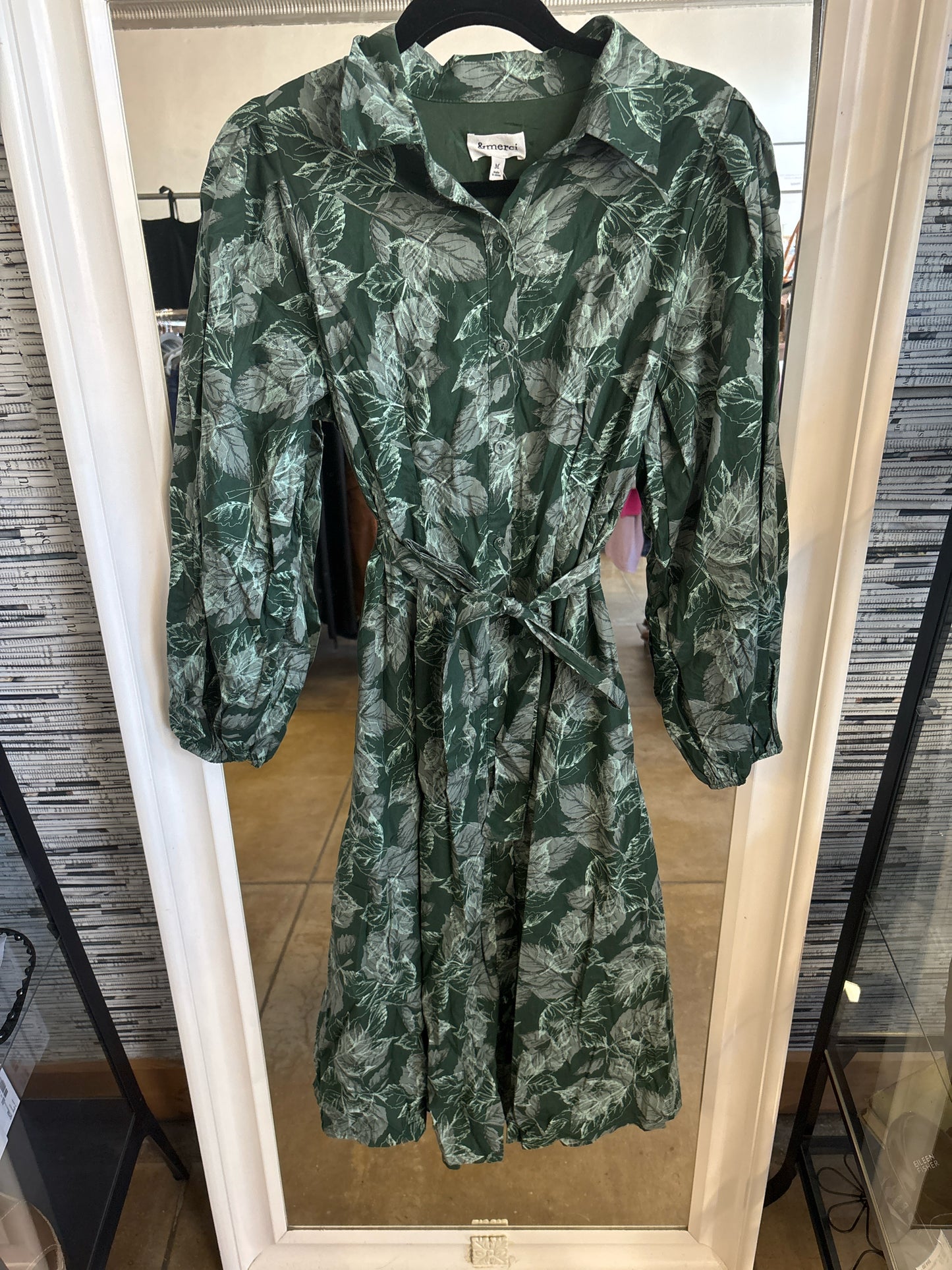 &merci Green Floral Dress
