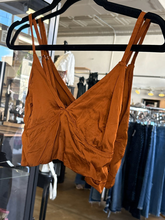 Aerie Size L Brown spagetti strap Top