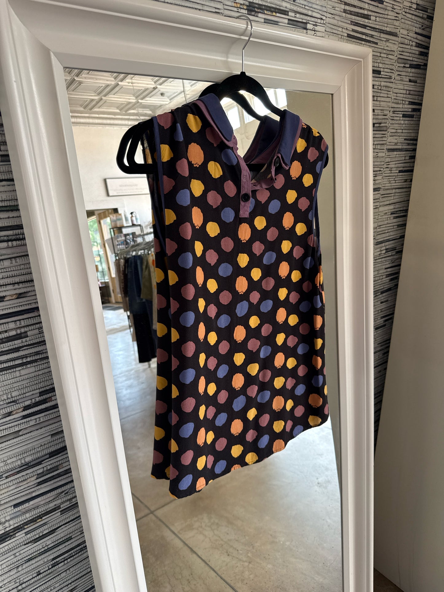 MODCLOTH Size XL Black/Multi Top