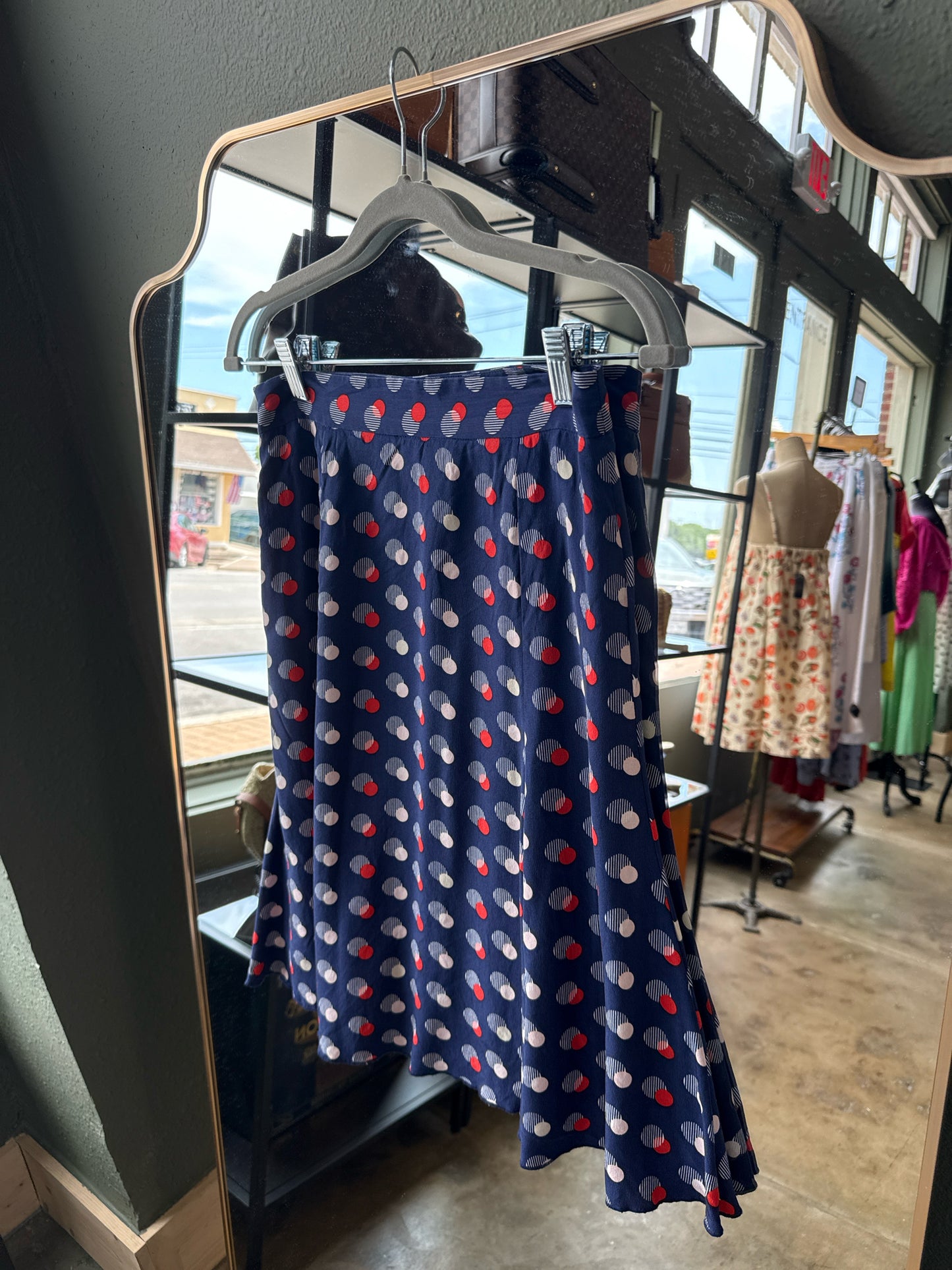 Kate Spade Size 2 Blue/Red Skirt
