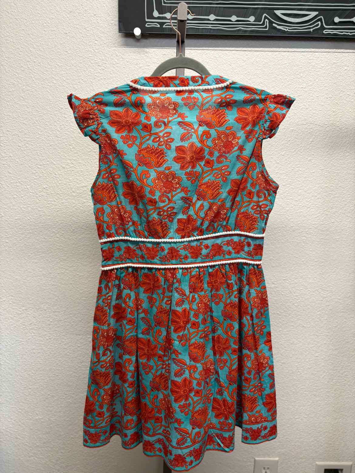 bindu Size S Blue/Orange Paisley Dress