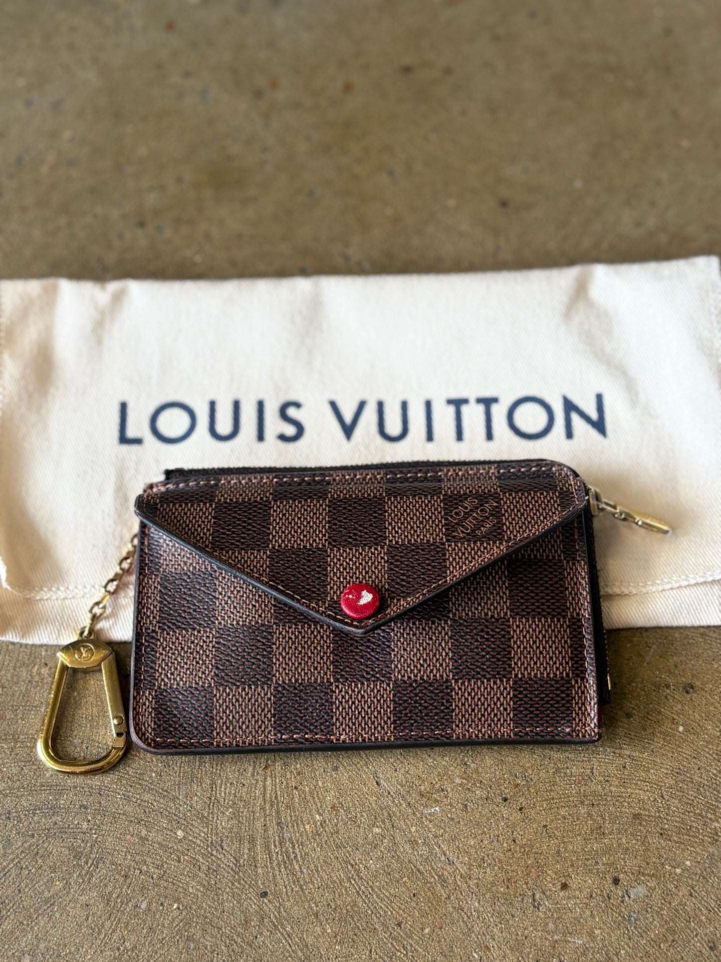 Louis Vuitton Brown Damier Wallet/Wristlet
