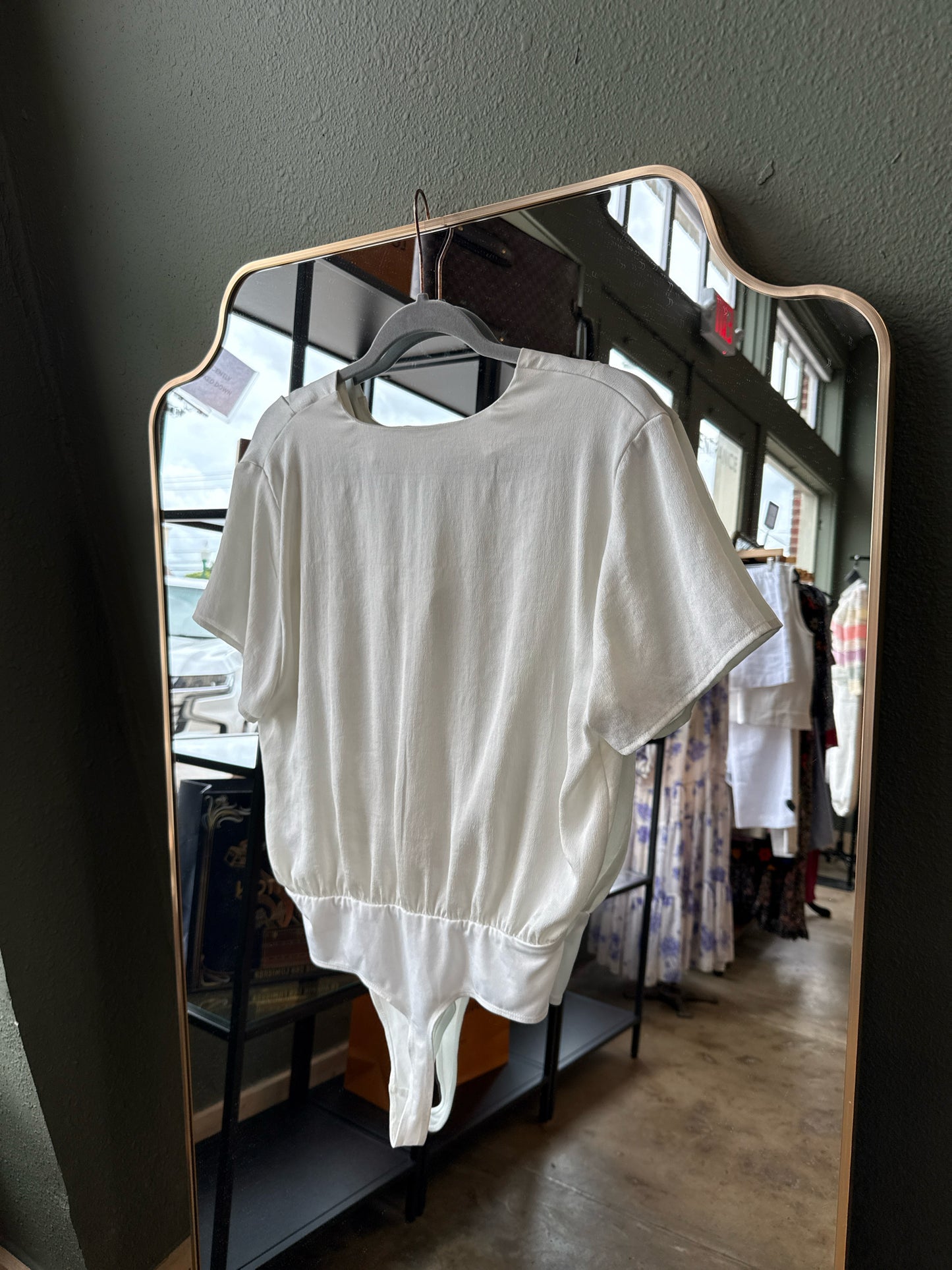 Open Edit Size M Ivory Bodysuit