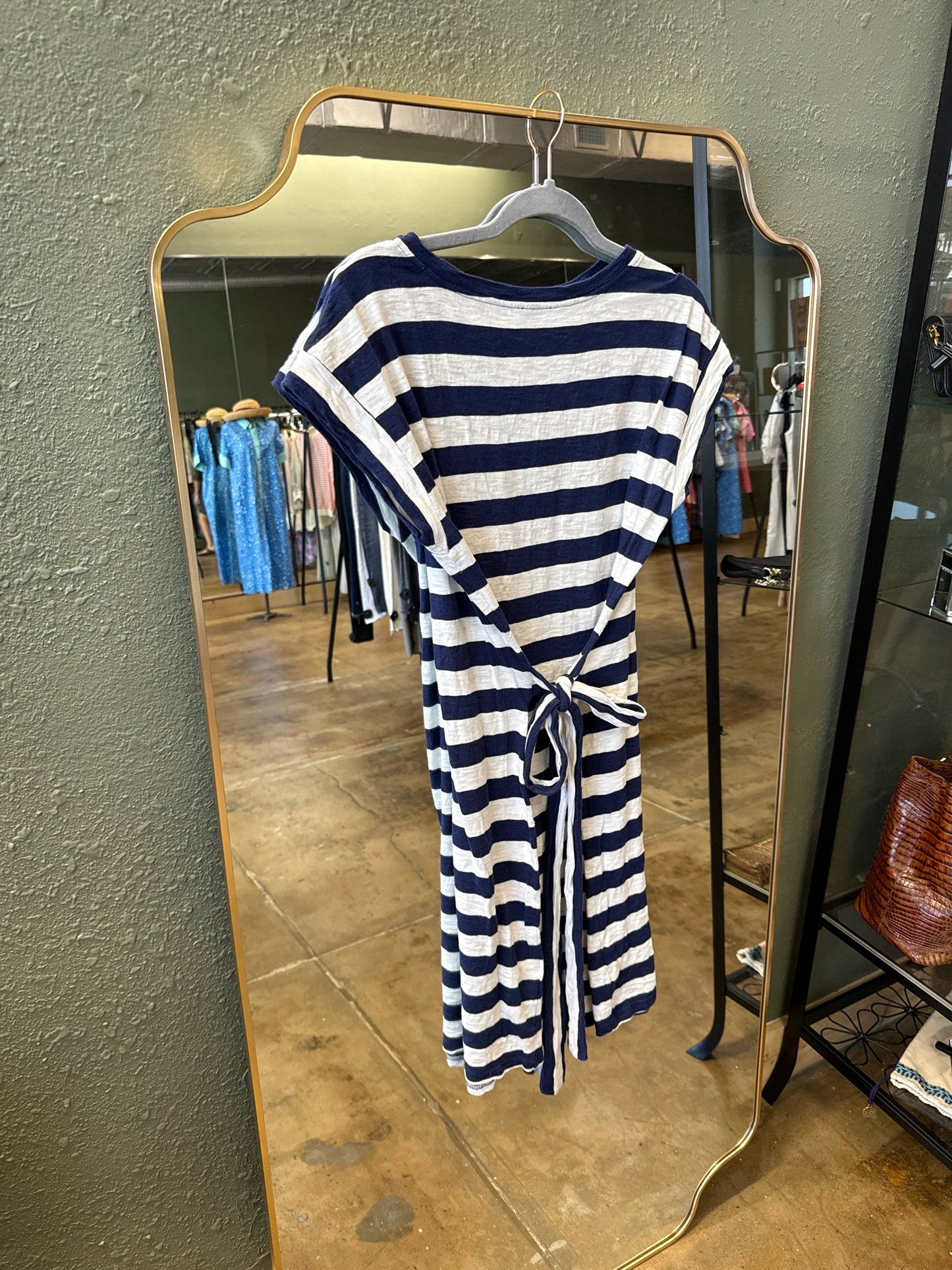 j crew Size M Blue/White Dress