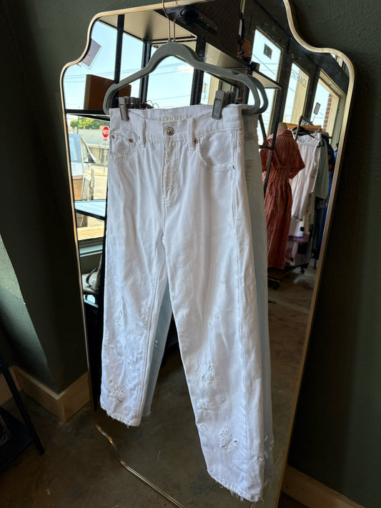 American Eagle Size 0 White Pants
