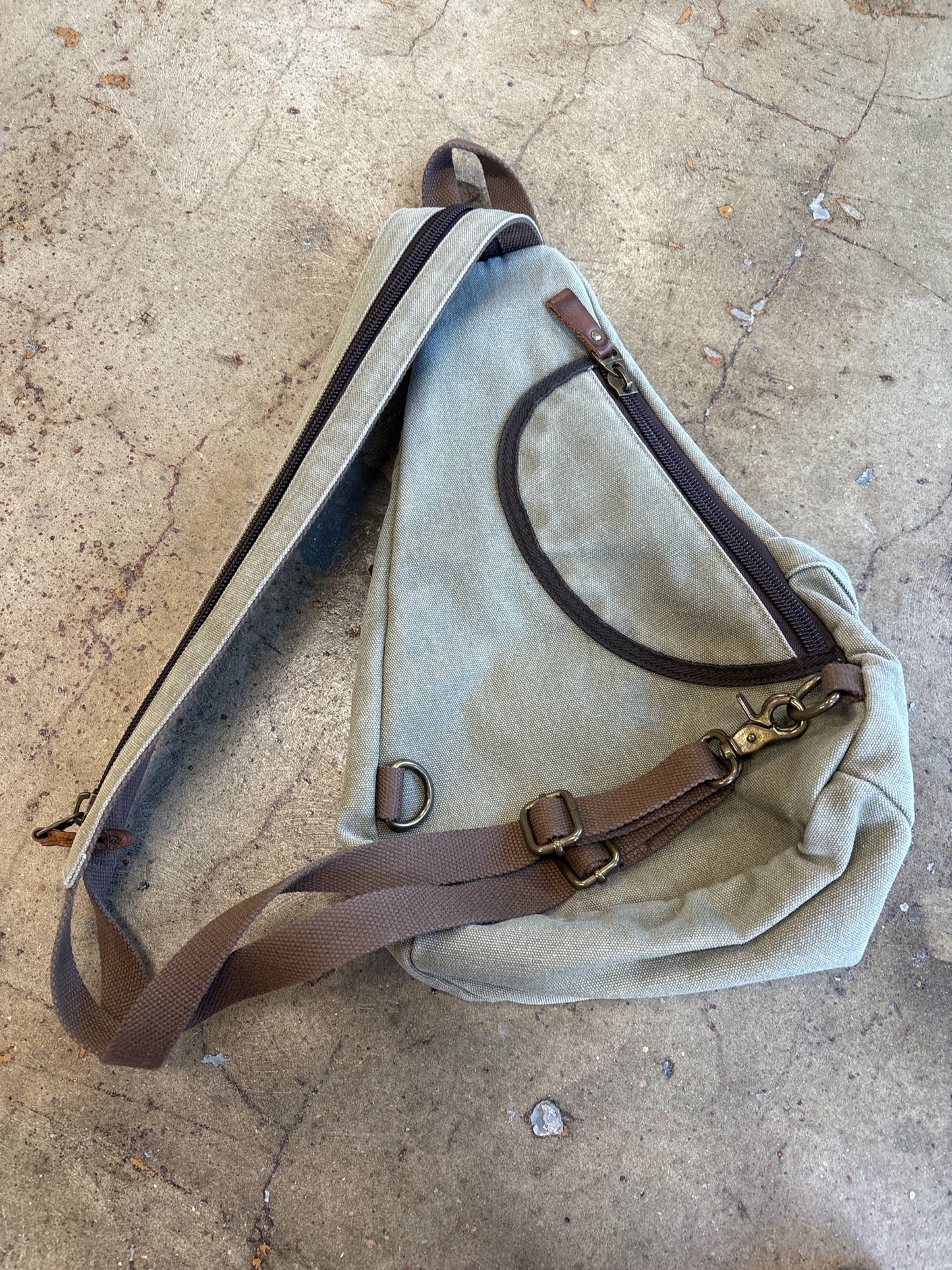 green khaki Bag