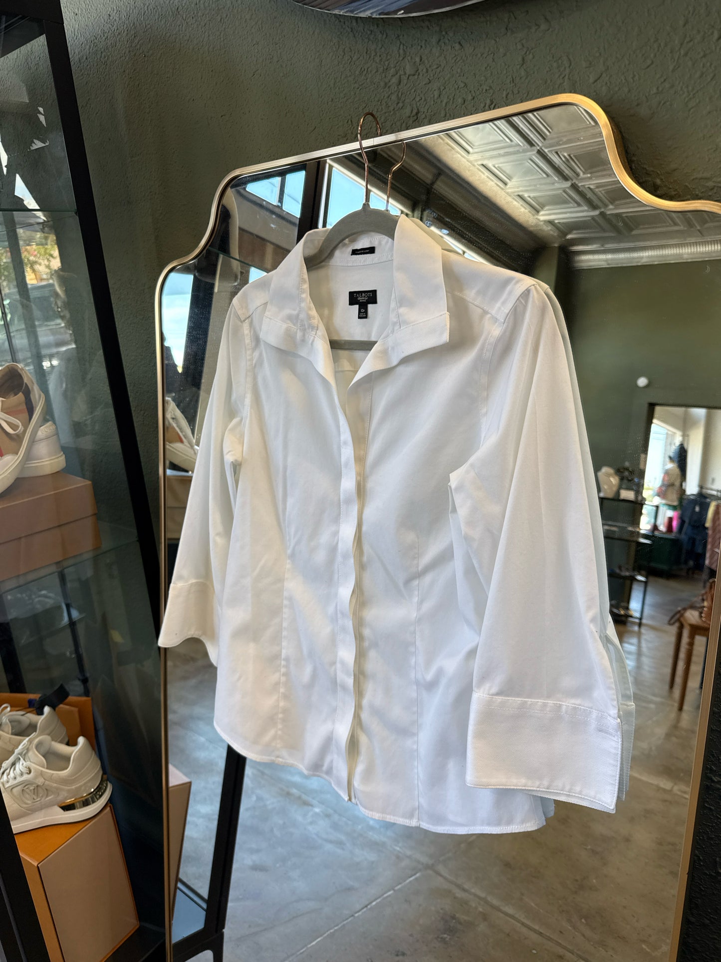 TALBOTS Size 10P White Top