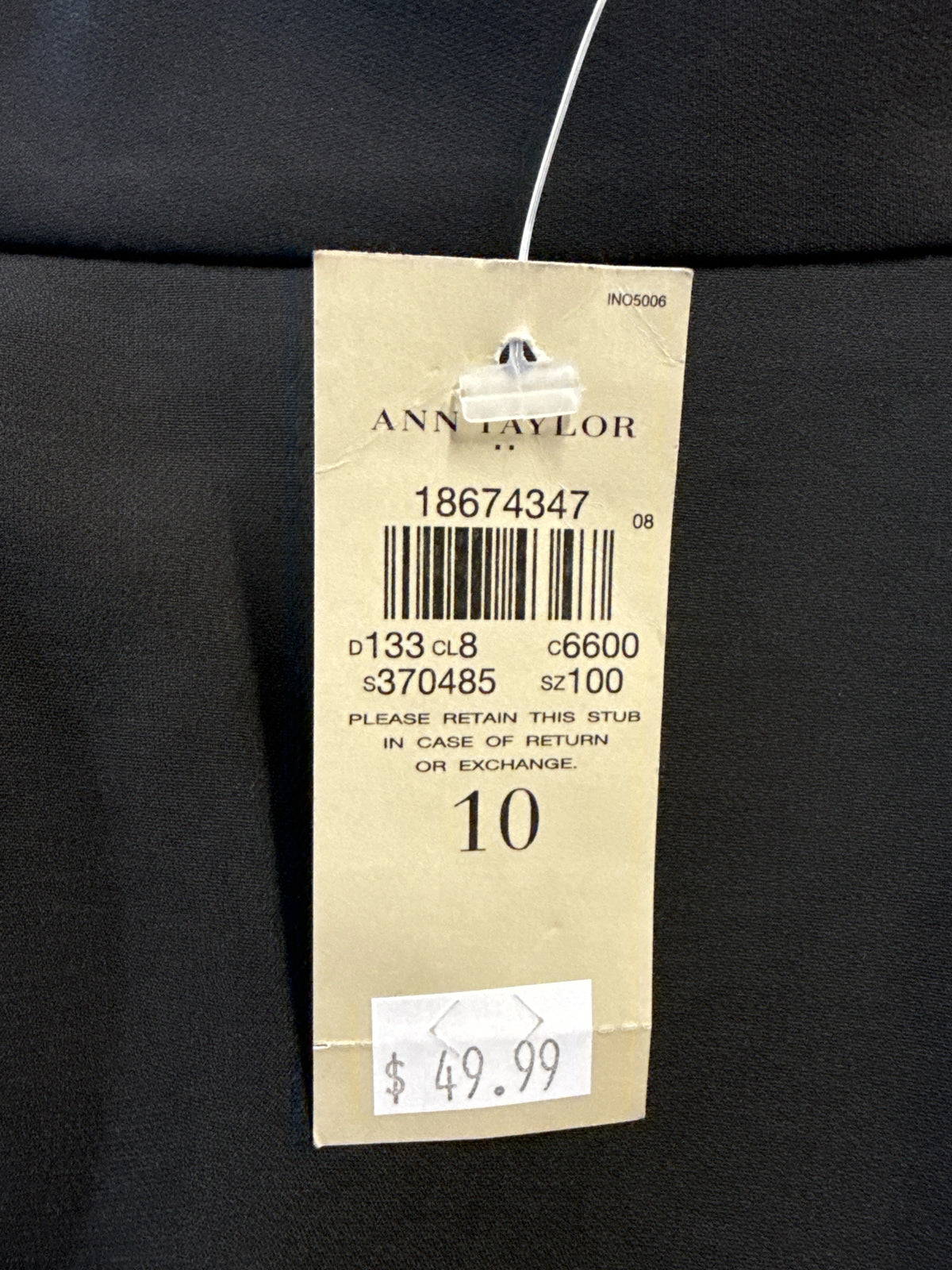 ANN TAYLOR Size 10 Black Skirt
