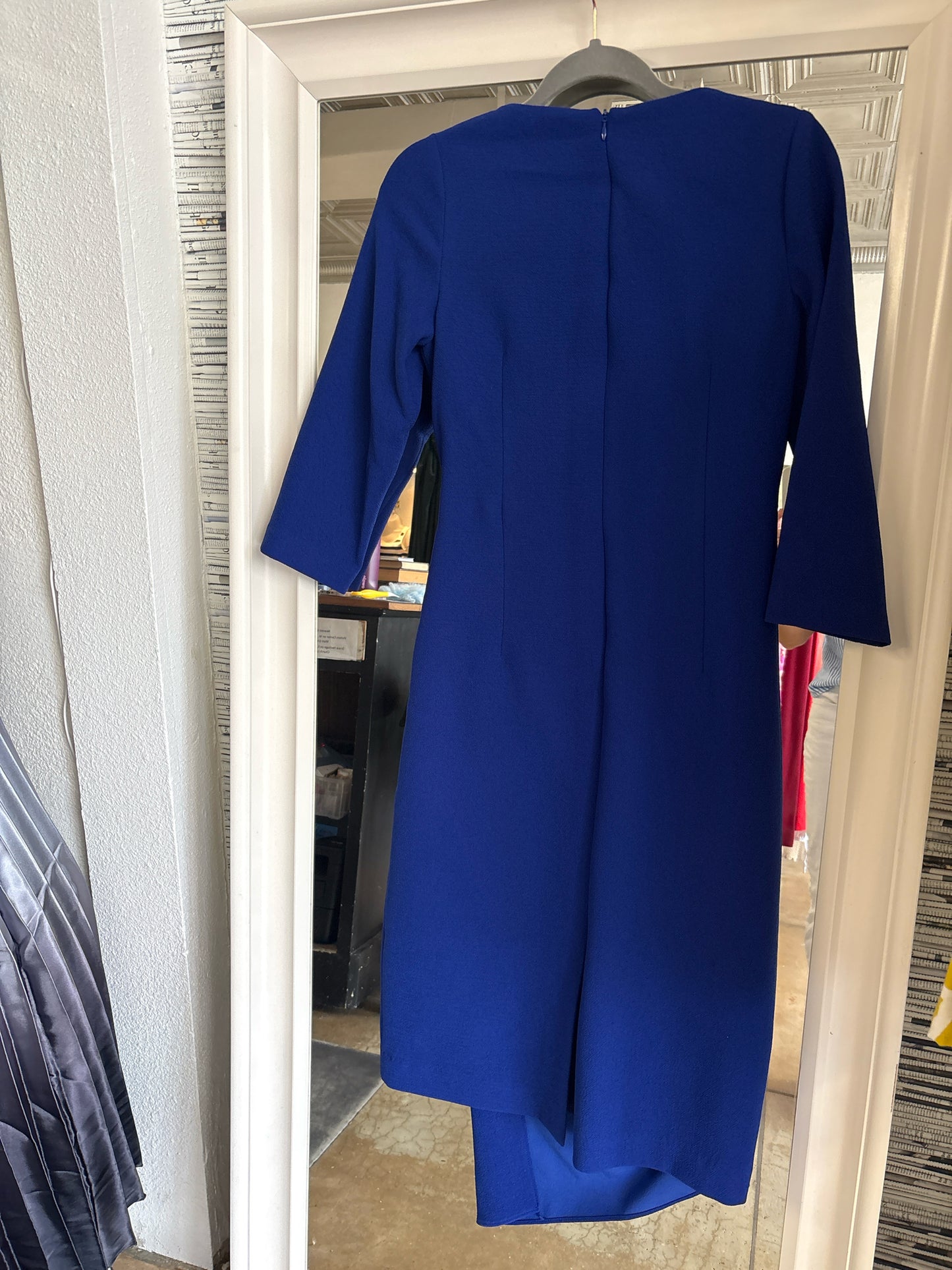 teri jon Size 6 Royal Blue Dress