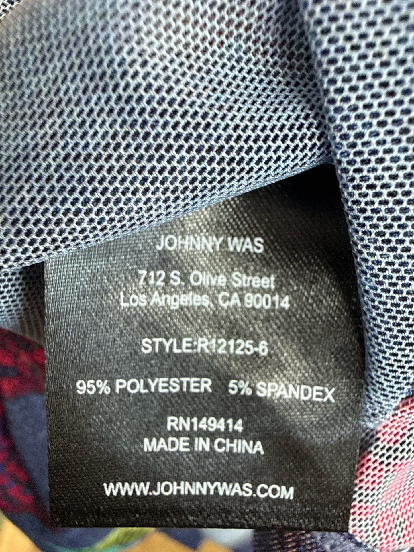 Johnny Was Size XS Blue Top
