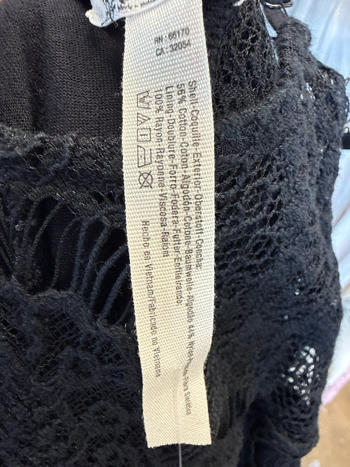Intimately Size L Black Dress